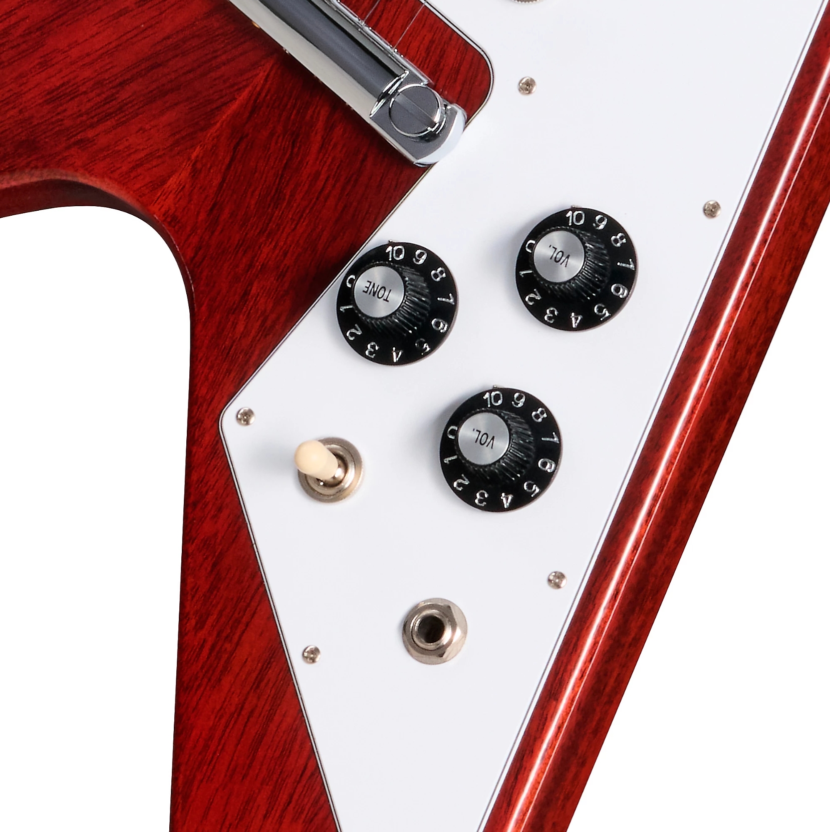 Gibson Custom Shop Flying V 1971 Reissue 2h Ht Rw - Medallion Cherry - Retro rock electric guitar - Variation 3