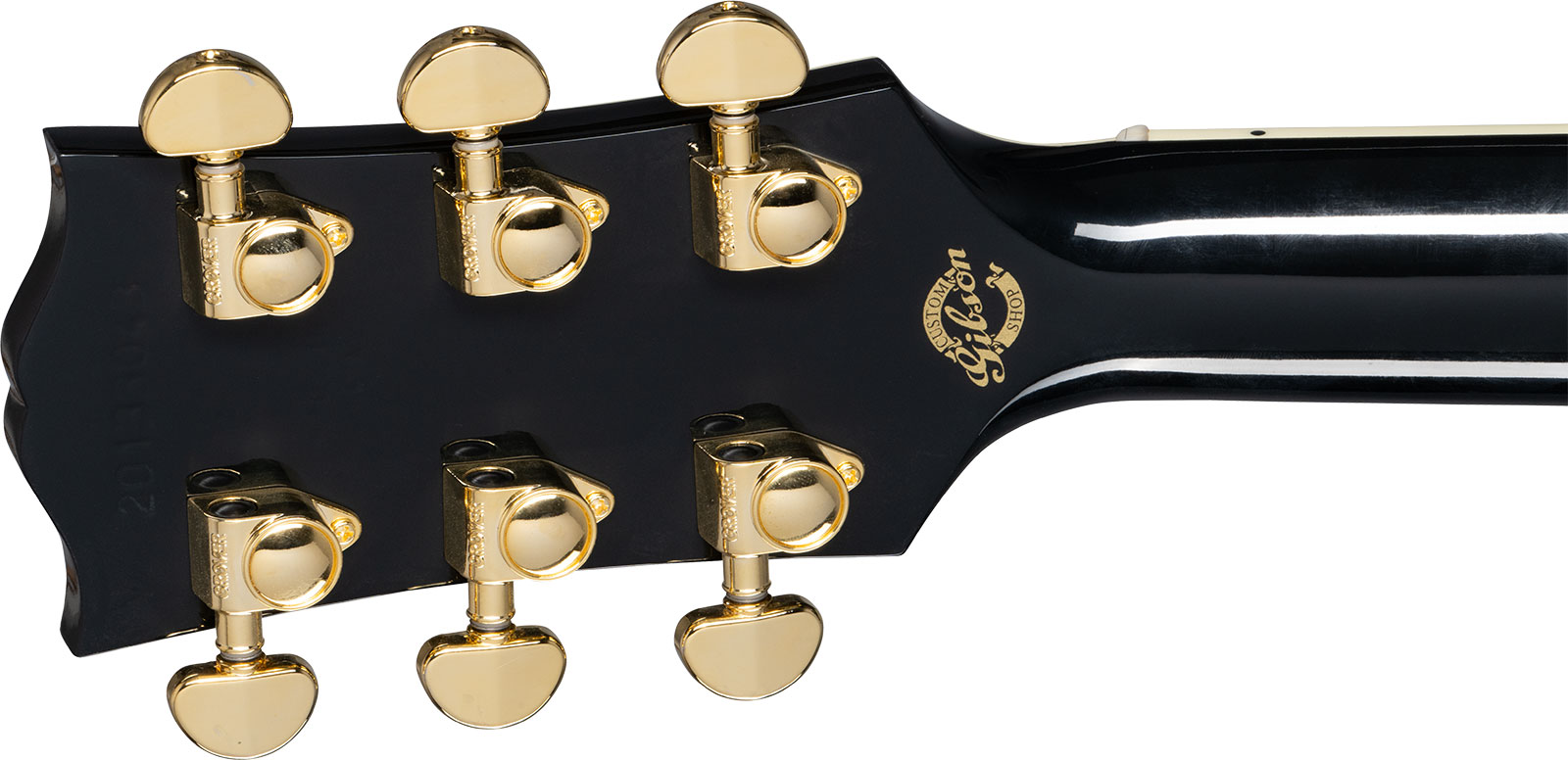 Gibson Custom Shop Hummingbird Custom Dreadnought Epicea Acajou Eb - Ebony - Electro acoustic guitar - Variation 5