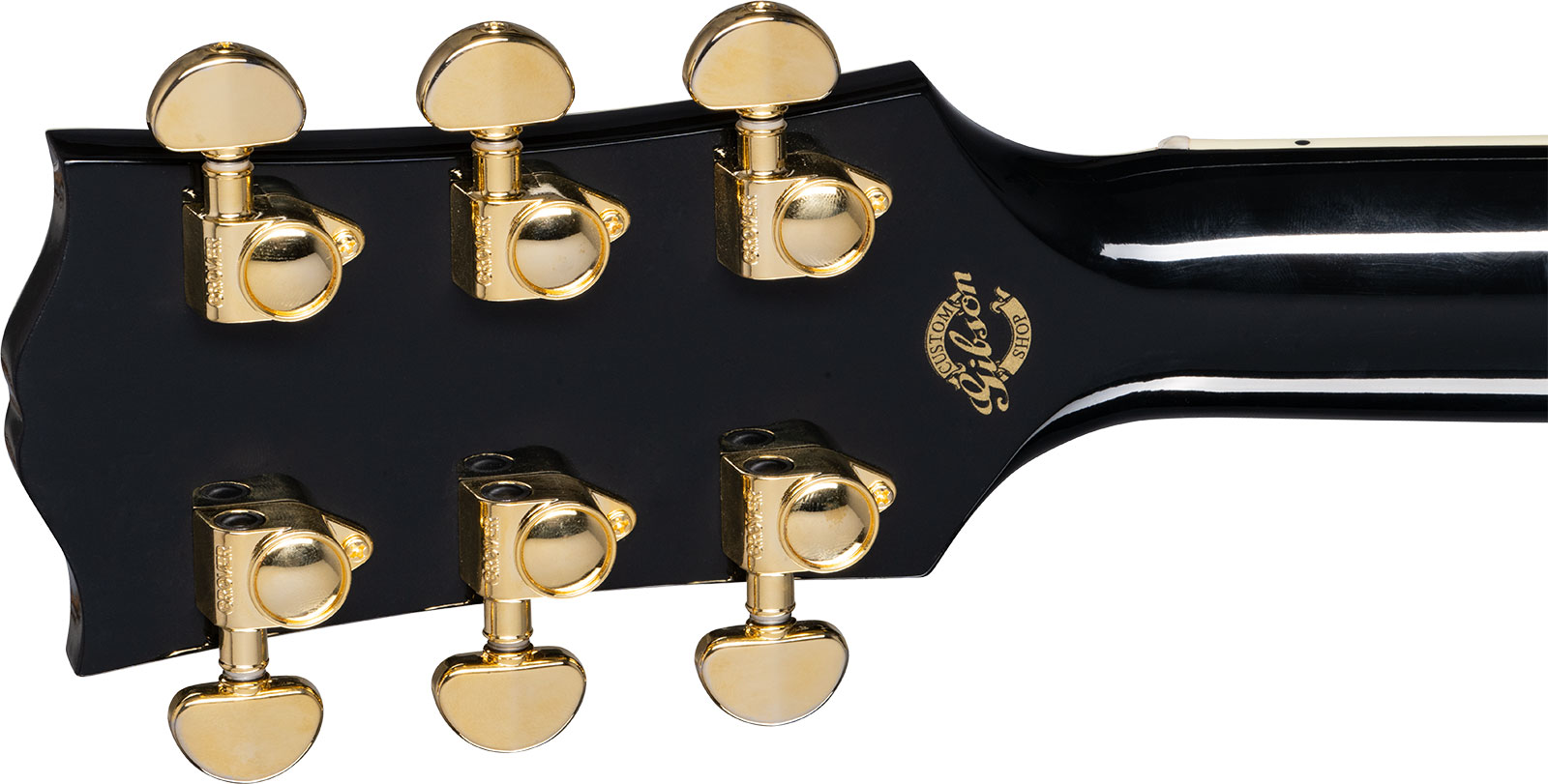 Gibson Custom Shop J-45 Custom Dreadnought Epicea Acajou Eb - Ebony - Acoustic guitar & electro - Variation 4
