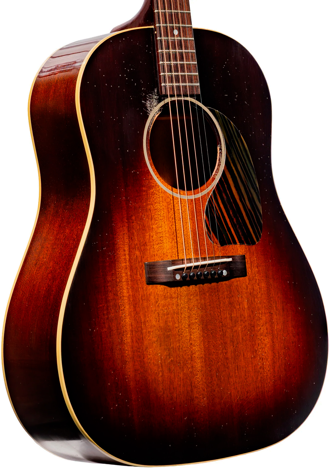 Gibson Custom Shop J45 1942 All Mahogany Greatest Hits Dreadnought Tout Acajou Rw - Murphy Lab Light Aged Vintage Sunburst - Folk guitar - Variation 2