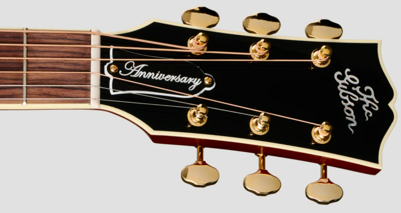 Gibson Custom Shop J45 Ann. Ltd Dreadnought Epicea Palissandre Rw - Cremona Burst - Folk guitar - Variation 5