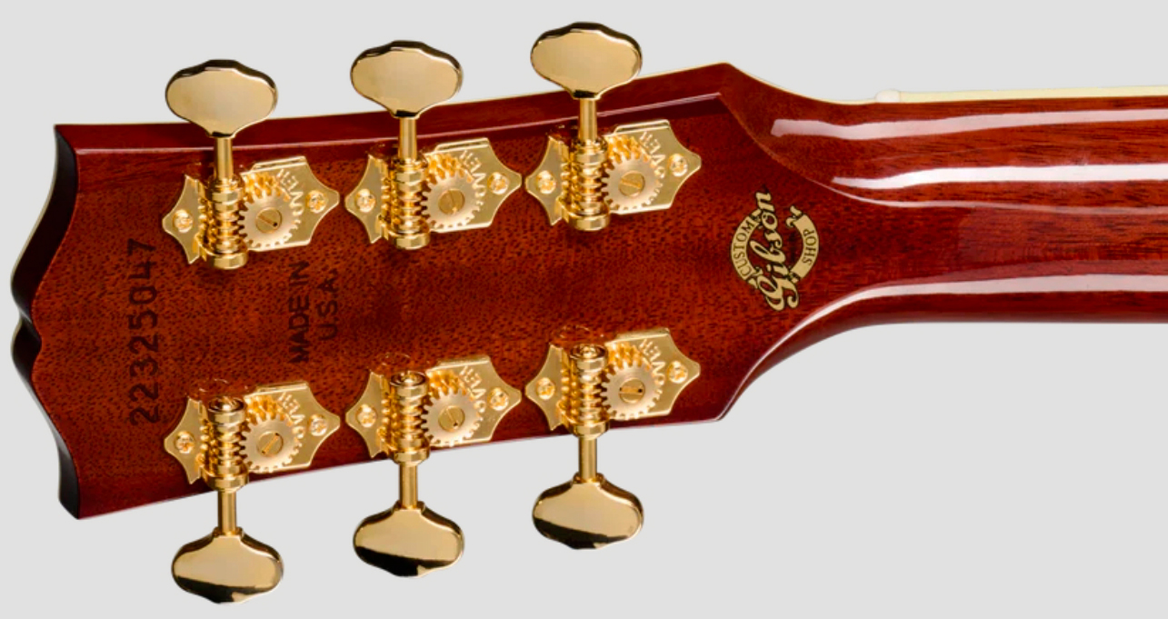 Gibson Custom Shop J45 Ann. Ltd Dreadnought Epicea Palissandre Rw - Cremona Burst - Folk guitar - Variation 6