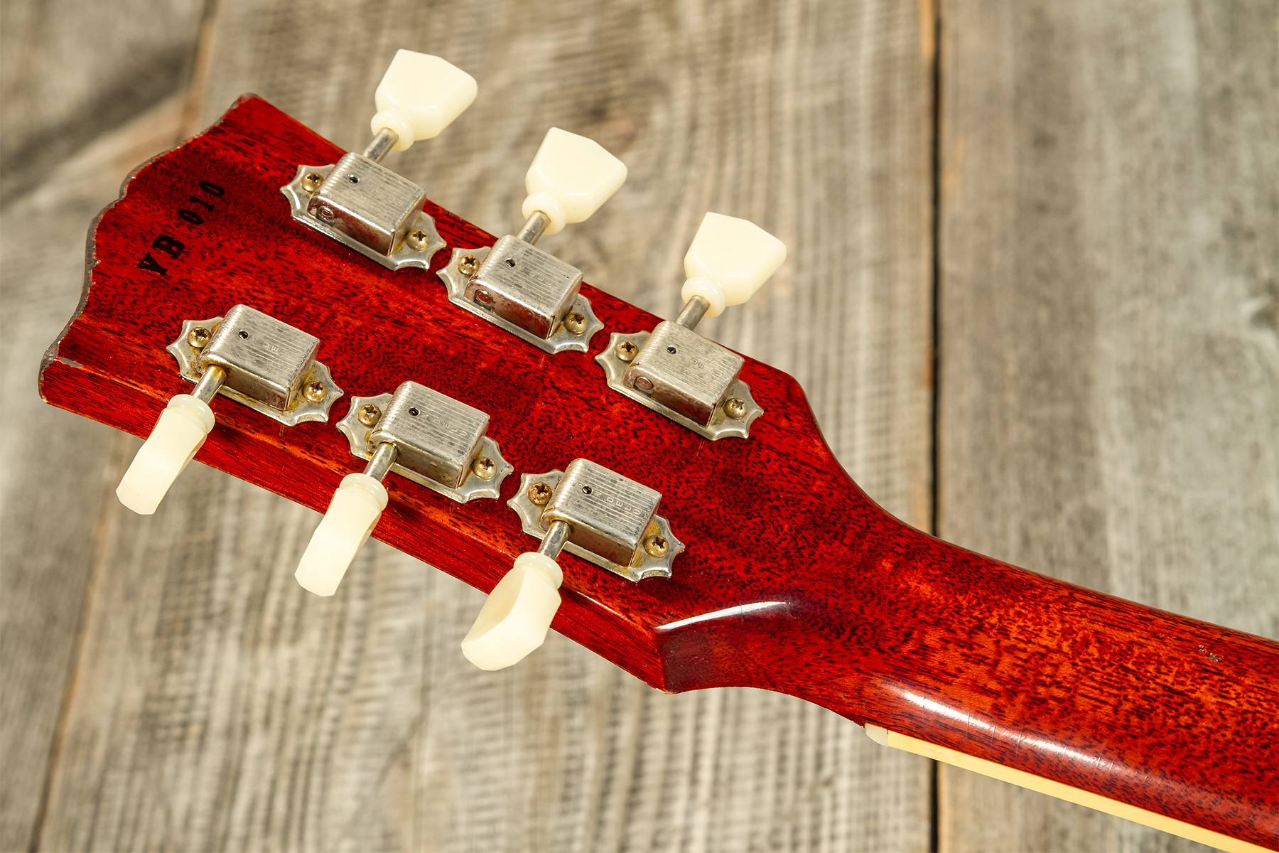 Gibson Custom Shop Jeff Beck Les Paul Standard 1959 Yardburst 2h Ht Rw #yb010 - Murphy Lab Aged Dark Cherry Sunburst - Single cut electric guitar - Va