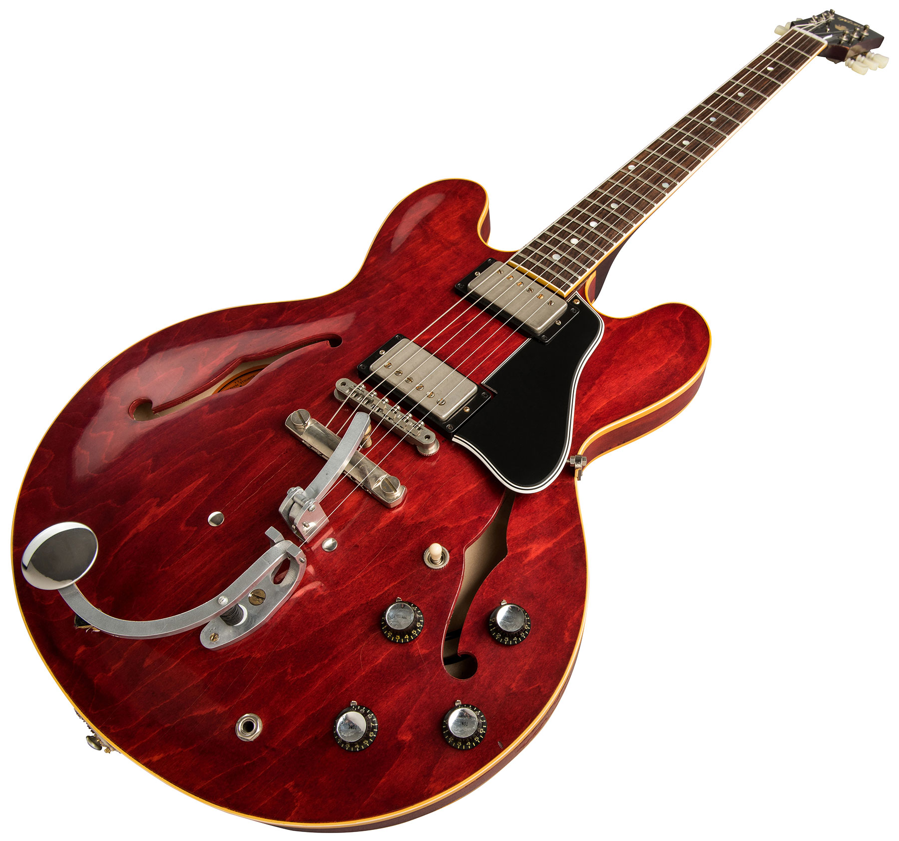 Gibson Custom Shop Jerry Kennedy Es-335 1961 Pretty Woman 2019 Ltd 2h Ht Rw - Aged Faded Cherry - Signature electric guitar - Variation 2