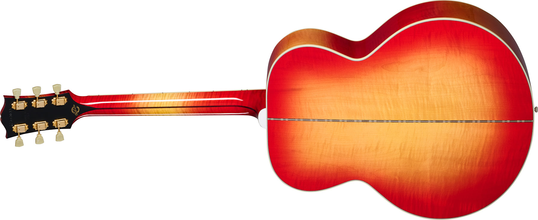 Gibson Custom Shop Johnny Cash Sj200 Tout Erable Rw - Vintage Cherry Sunburst - Folk guitar - Variation 1