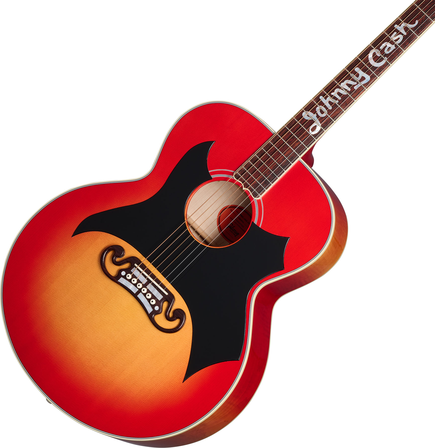 Gibson Custom Shop Johnny Cash Sj200 Tout Erable Rw - Vintage Cherry Sunburst - Folk guitar - Variation 3