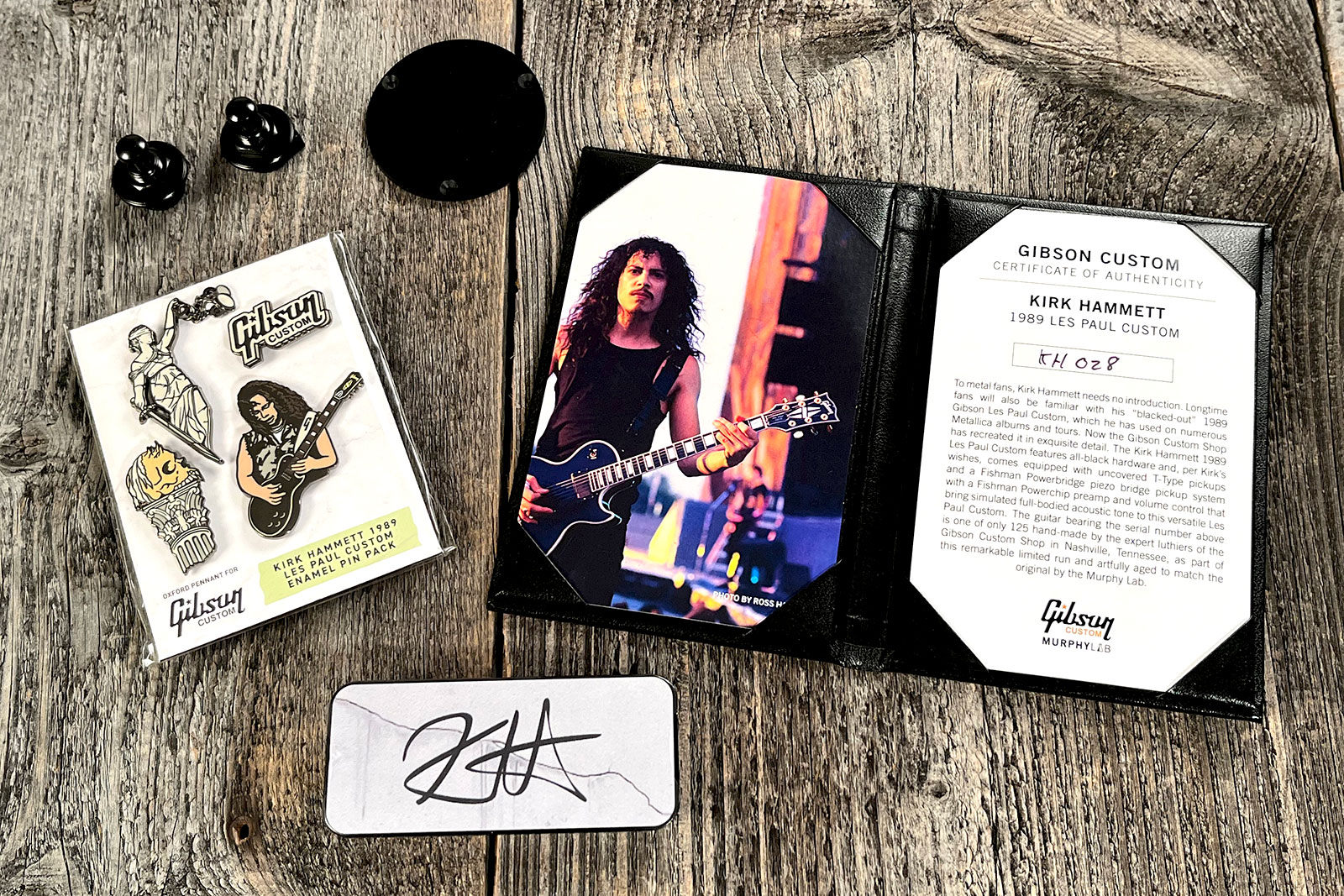 Gibson Custom Shop Kirk Hammett Les Paul Custom 1989 2h Ht Eb #kh28 - Murphy Lab Aged Ebony - Signature electric guitar - Variation 10