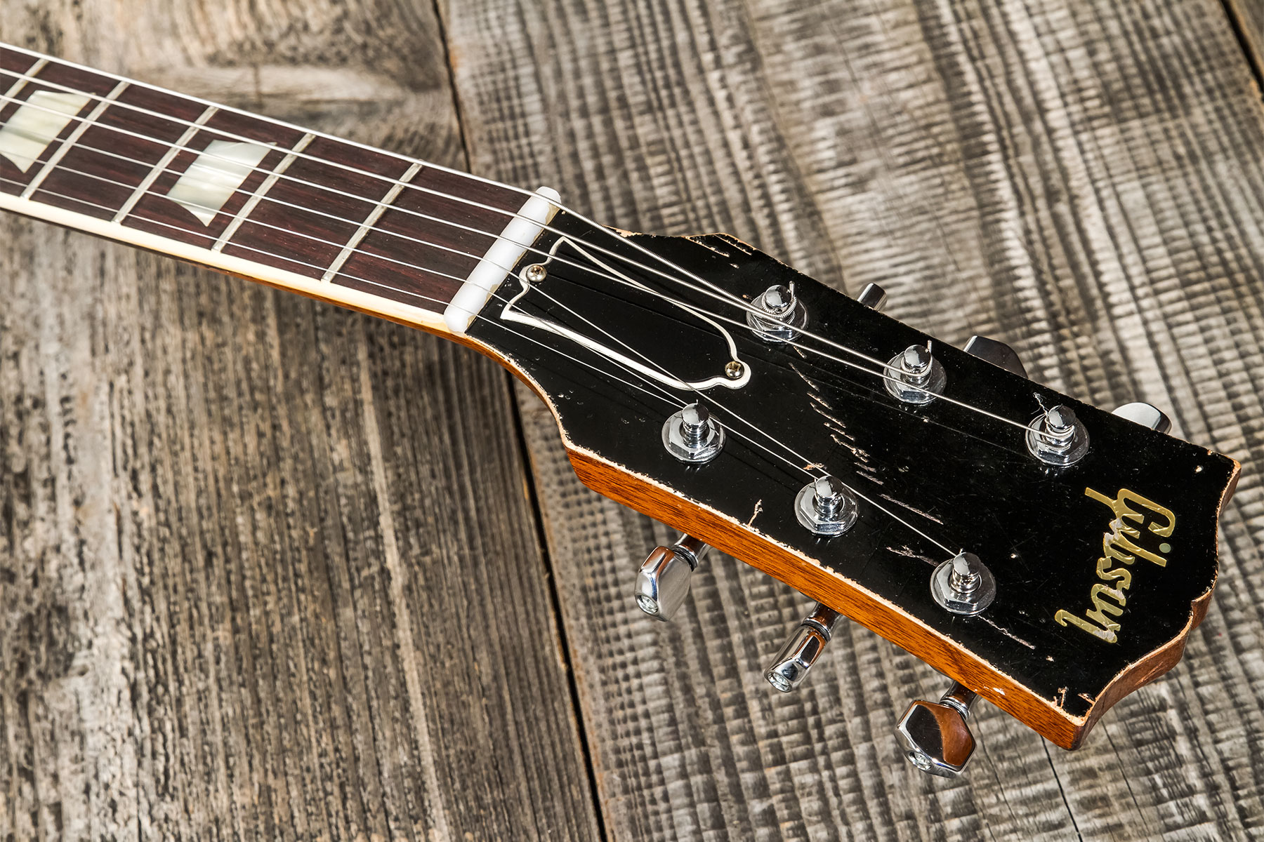 Gibson Custom Shop Kirk Hammett Les Paul Standard Greeny 2h Ht Rw #931929 - Murphy Lab Aged Greeny Burst - Single cut electric guitar - Variation 12