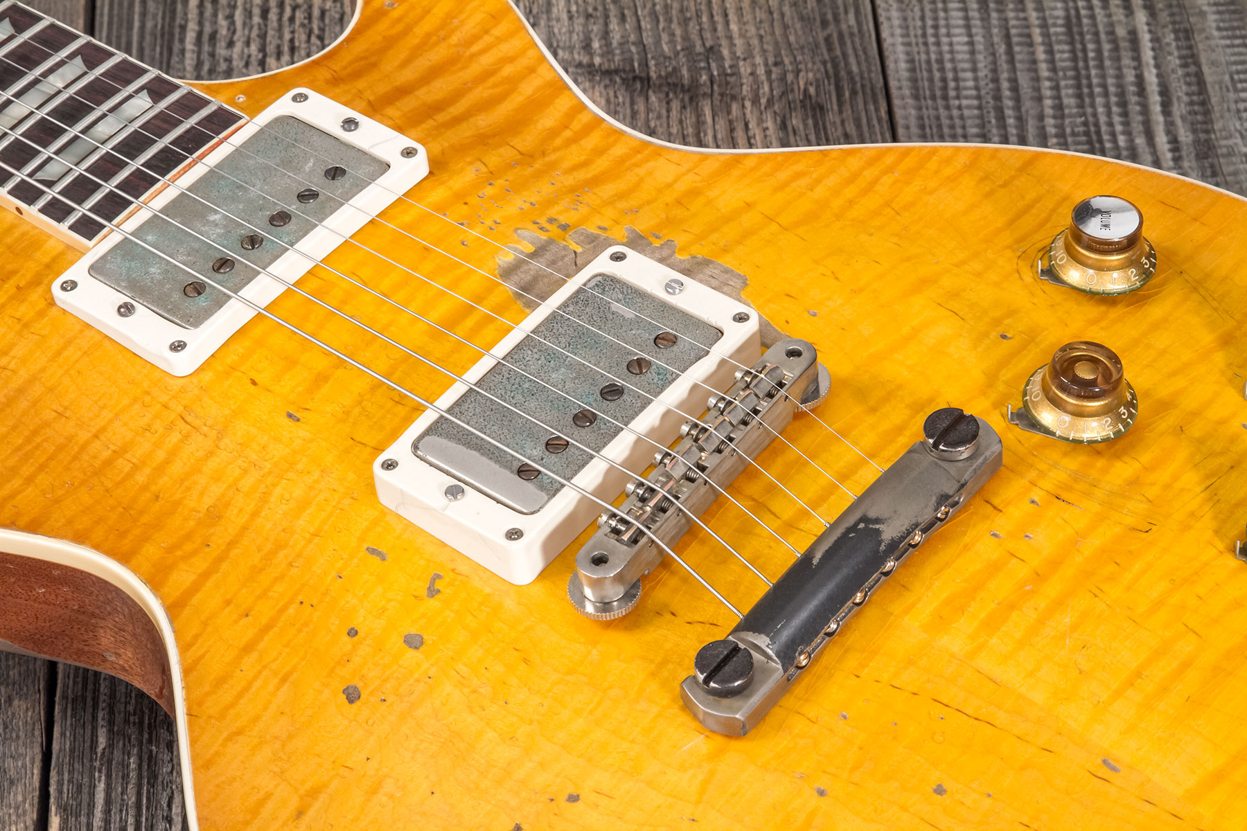 Gibson Custom Shop Kirk Hammett Les Paul Standard Greeny 2h Ht Rw #931929 - Murphy Lab Aged Greeny Burst - Single cut electric guitar - Variation 3