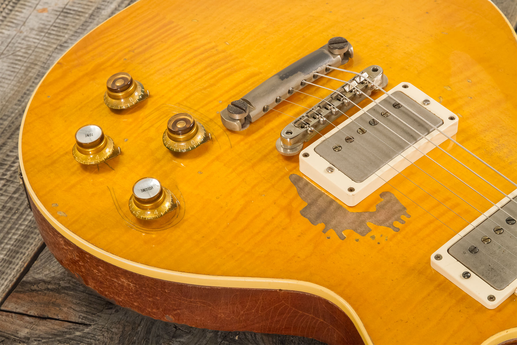 Gibson Custom Shop Kirk Hammett Les Paul Standard Greeny 2h Ht Rw #941251 - Murphy Lab Aged Greeny Burst - Single cut electric guitar - Variation 3