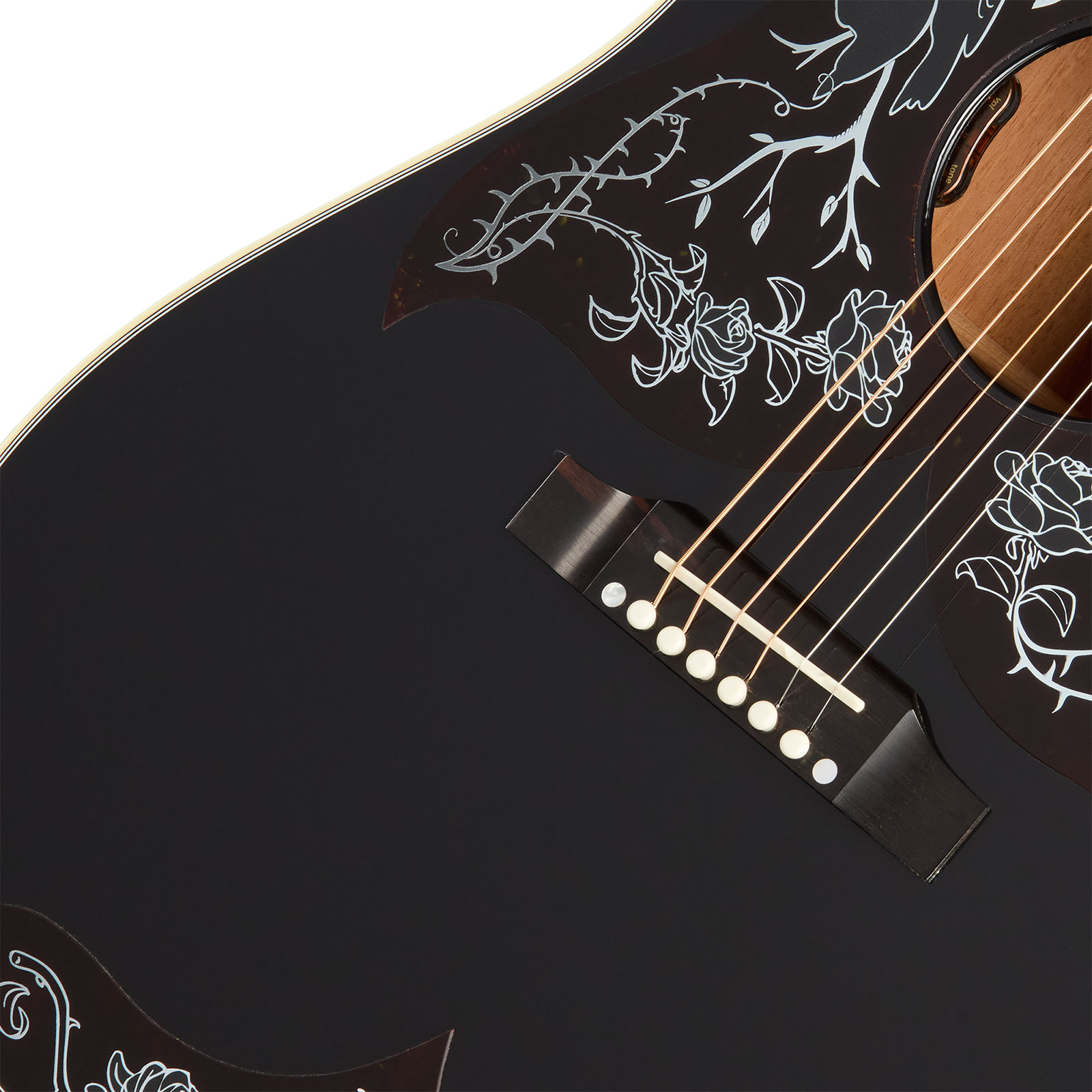 Gibson Custom Shop Kirk Hammett Raven Ltd Signature Epicea Acajou Eb - Emb 28/10 - Ebony - Folk guitar - Variation 3