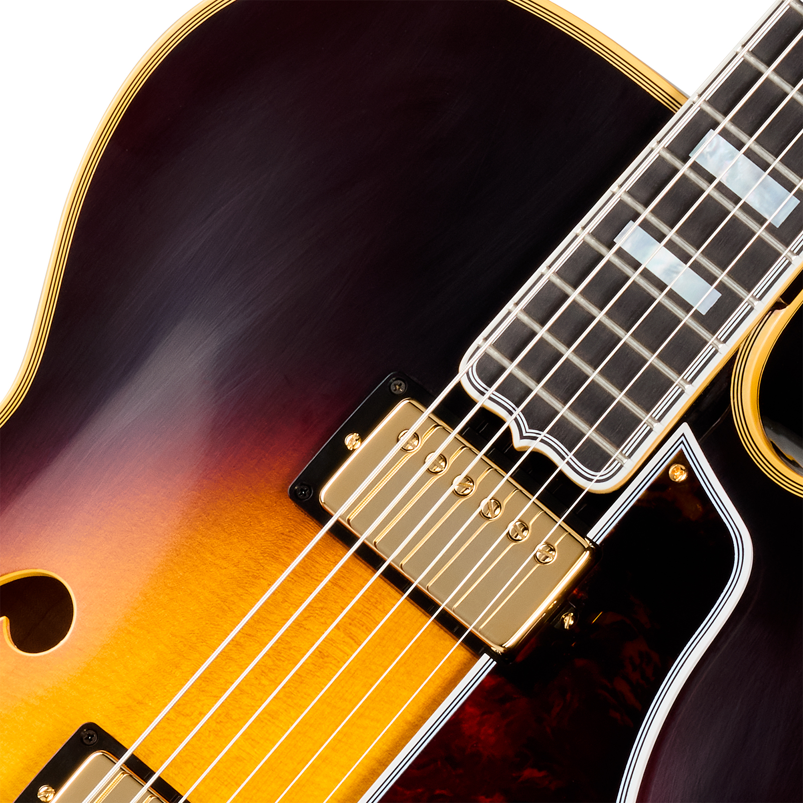Gibson Custom Shop L5 Ces 1957 Reissue 2h Ht Eb - Vos Vintage Sunburst - Hollow-body electric guitar - Variation 2