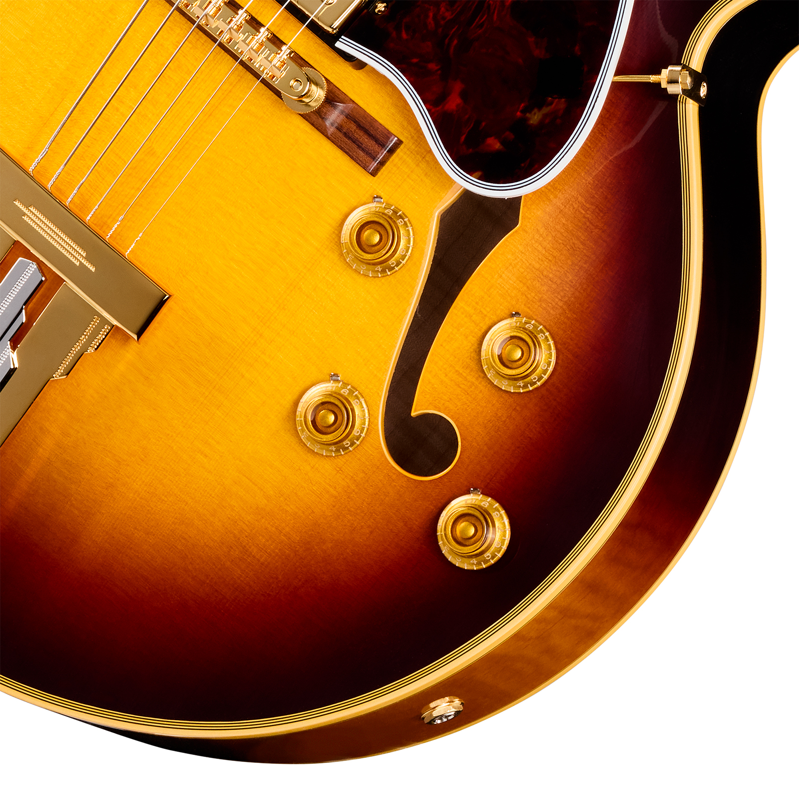Gibson Custom Shop L5 Ces 1957 Reissue 2h Ht Eb - Vos Vintage Sunburst - Hollow-body electric guitar - Variation 3