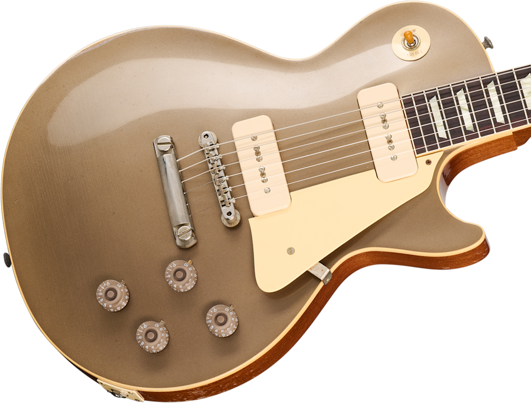 Gibson Custom Shop Les Paul 1955 Namm Show Commemorative 2s P90 Rw - Murphy Lab Light Aged Samoa Beige - Single cut electric guitar - Variation 3