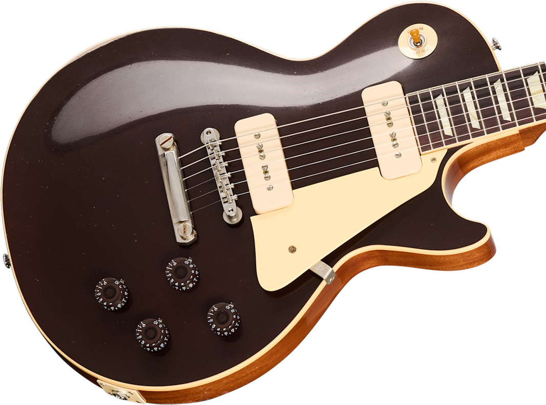 Gibson Custom Shop Les Paul 1955 Namm Show Commemorative 2s P90 Rw - Murphy Lab Light Aged Viceroy Brown - Single cut electric guitar - Variation 8
