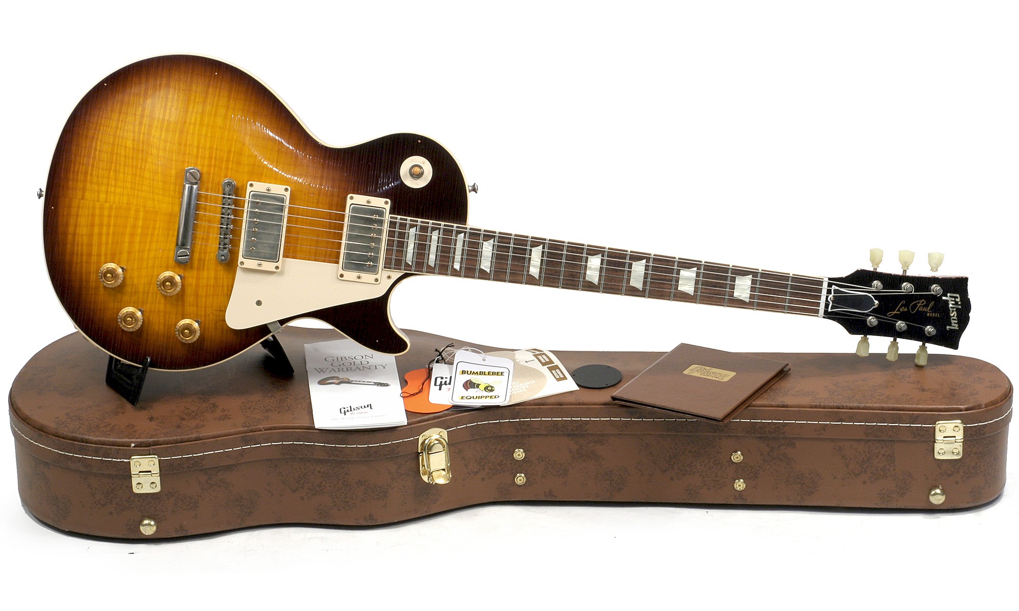 Gibson Custom Shop Les Paul 1960 Reissue 2h Ht Rw - Heavy Aged Bourbon Burst - Single cut electric guitar - Variation 1