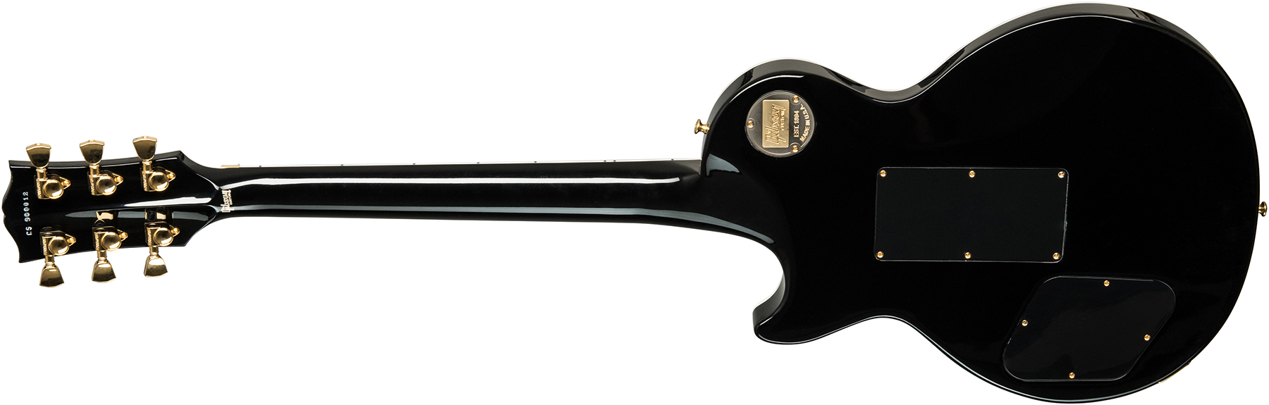 Gibson Custom Shop Les Paul Axcess Custom Floyd Rose 2019 2h Fr Eb - Gloss Ebony - Single cut electric guitar - Variation 1