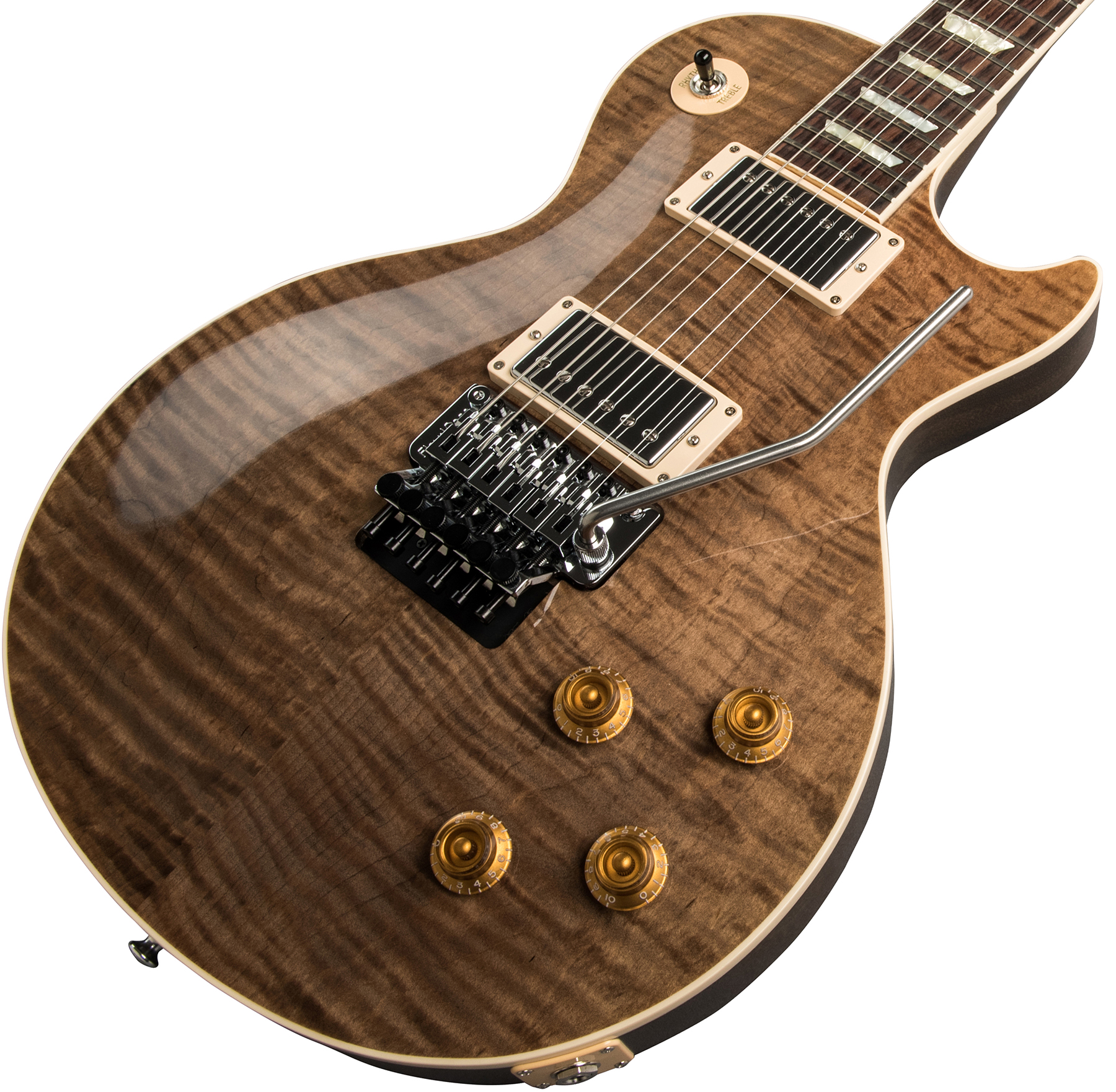 Gibson Custom Shop Les Paul Axcess Standard Figured Floyd Rose 2019 2h Fr Rw - Gloss Dc Rust - Single cut electric guitar - Variation 3