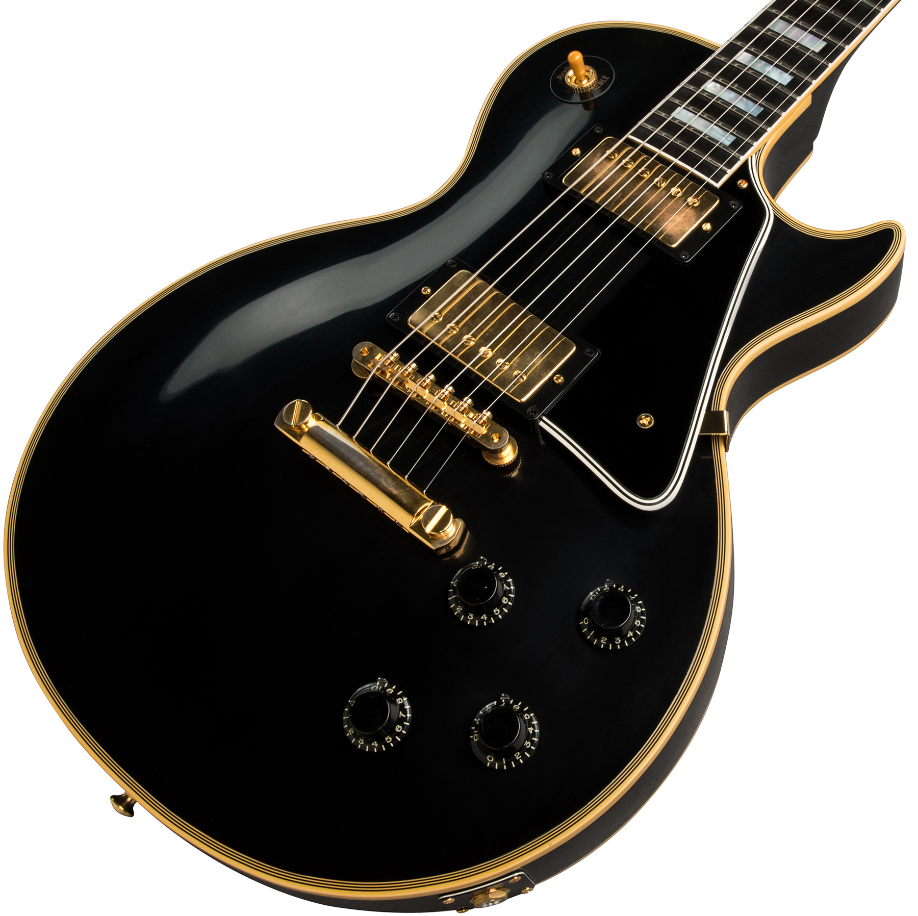 Gibson Custom Shop Les Paul Custom 1957 Reissue 2-pickup 2019 2h Ht Eb - Vos Ebony - Single cut electric guitar - Variation 3