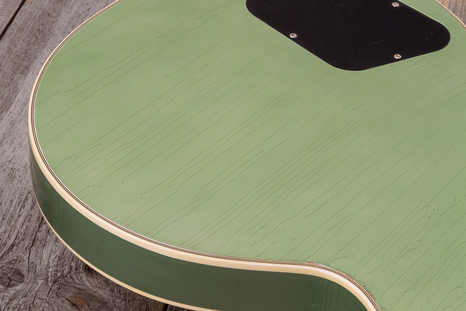 Gibson Custom Shop Les Paul Custom 1968 Reissue 2h Ht Eb - Murphy Lab Light Aging Jade Green - Single cut electric guitar - Variation 22