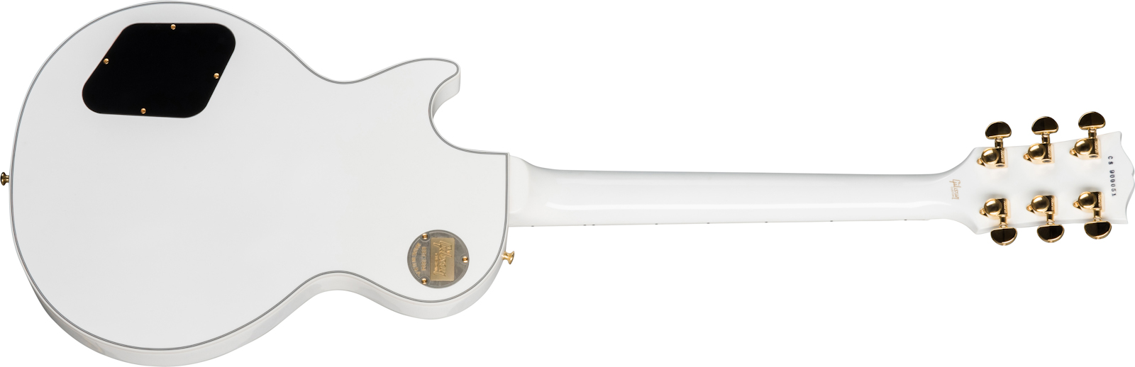 Gibson Custom Shop Les Paul Custom 2019 2h Ht Eb - Alpine White - Single cut electric guitar - Variation 1