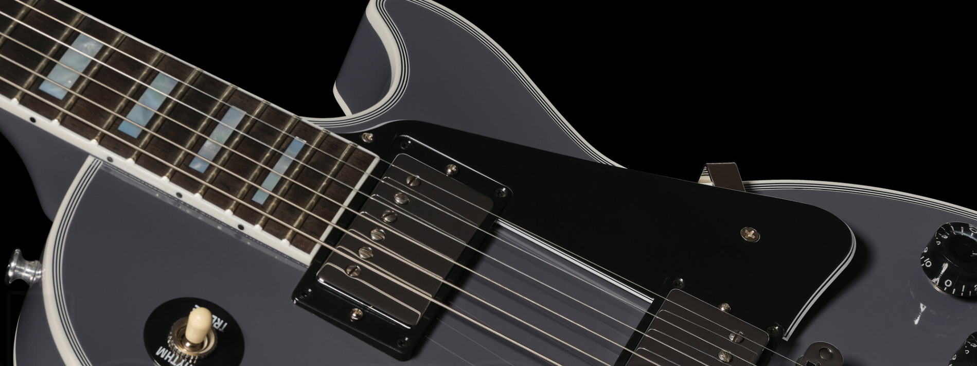 Gibson Custom Shop Les Paul Custom 2h Ht Eb - Arctic Blast - Single cut electric guitar - Variation 3