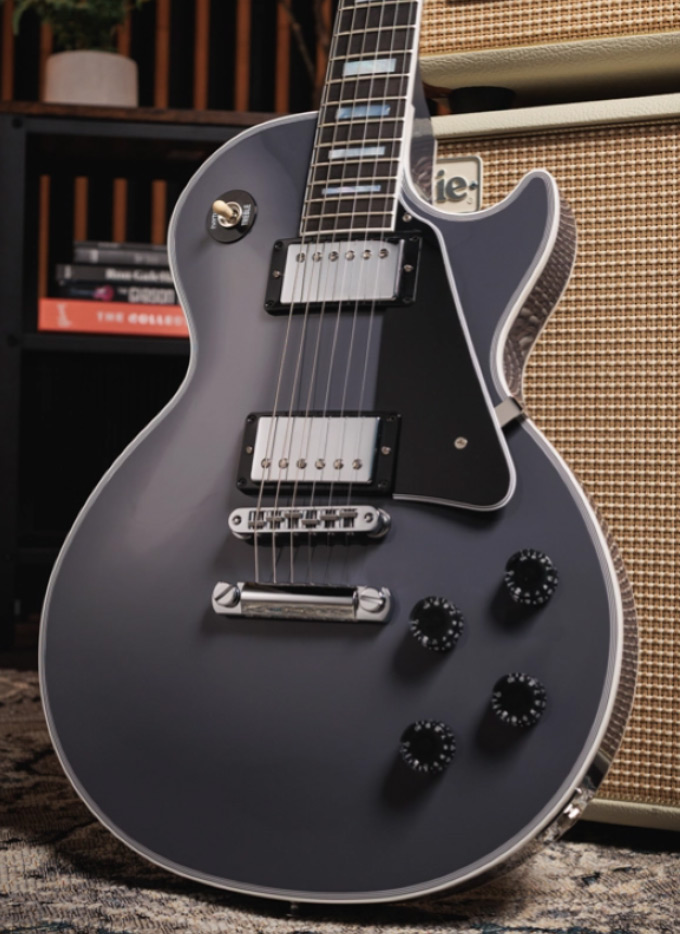 Gibson Custom Shop Les Paul Custom 2h Ht Eb - Arctic Blast - Single cut electric guitar - Variation 7