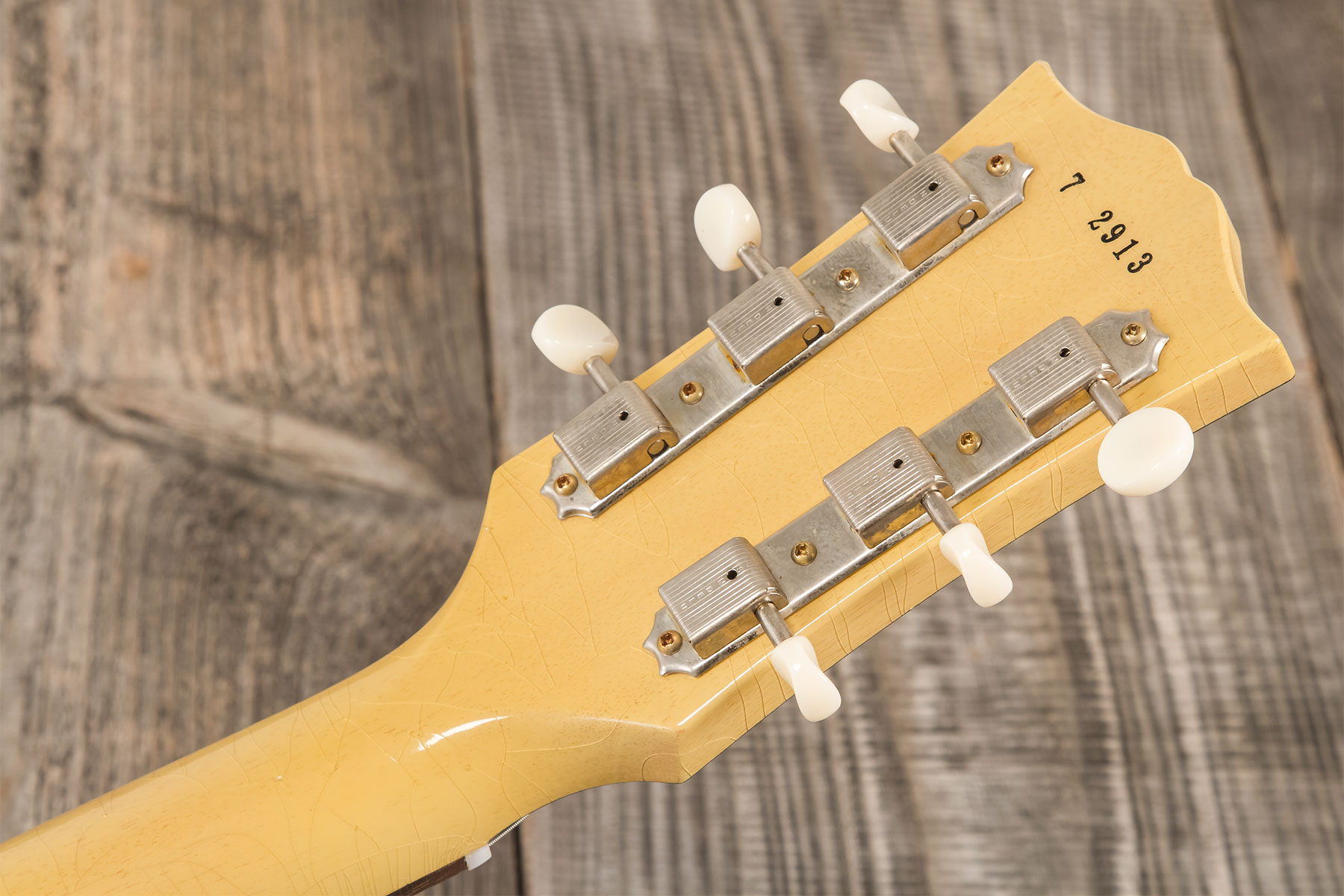 Gibson Custom Shop Les Paul Junior Single Cut 1957 Reissue P90 Ht Rw #72913 - Murphy Lab Ultra Light Aged Tv Yellow - Single cut electric guitar - Var