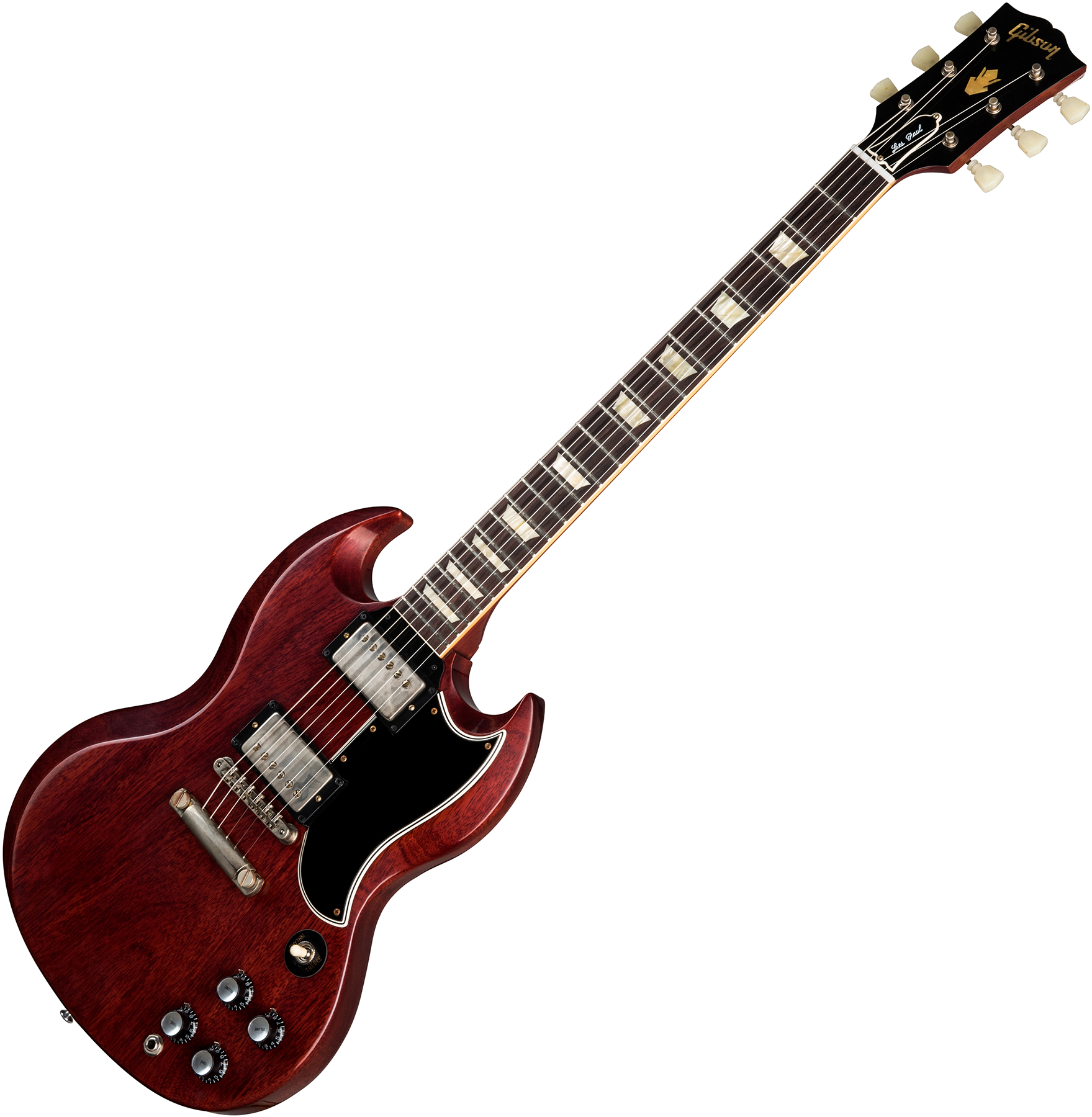 Kortfattet Literacy Dele Gibson Custom Shop 1961 SG Standard Reissue Stop Bar - vos cherry red Solid  body electric guitar red