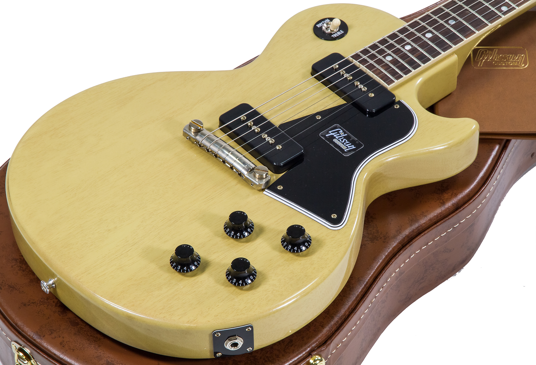 Gibson Custom Shop Les Paul Special 1957 Single Cut Reissue 2p90 Ht Rw - Vos Tv Yellow - Single cut electric guitar - Variation 1