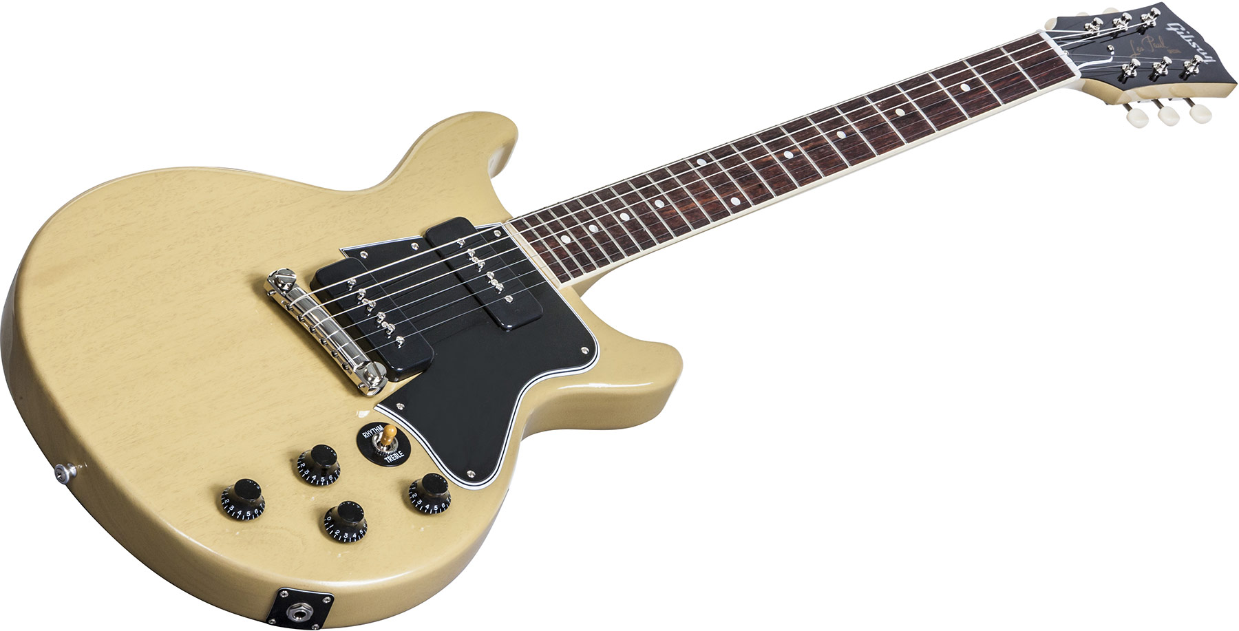 Gibson Custom Shop Les Paul Special Double Cut 2p90 Ht Rw - Tv Yellow - Double cut electric guitar - Variation 3