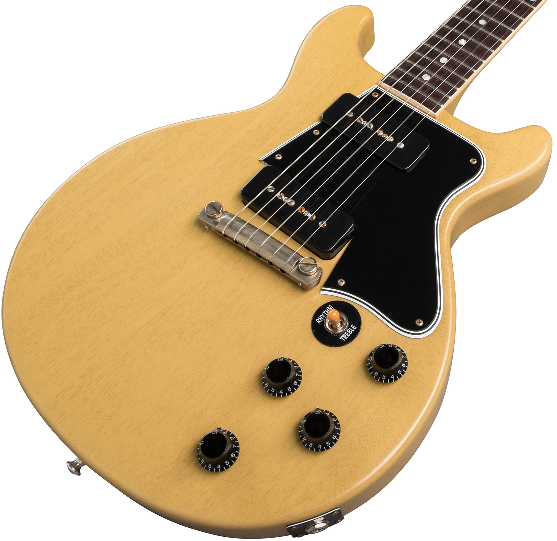 Gibson Custom Shop Les Paul Special 1960 Double Cut Reissue 2p90 Ht Rw - Vos Tv Yellow - Single cut electric guitar - Variation 3