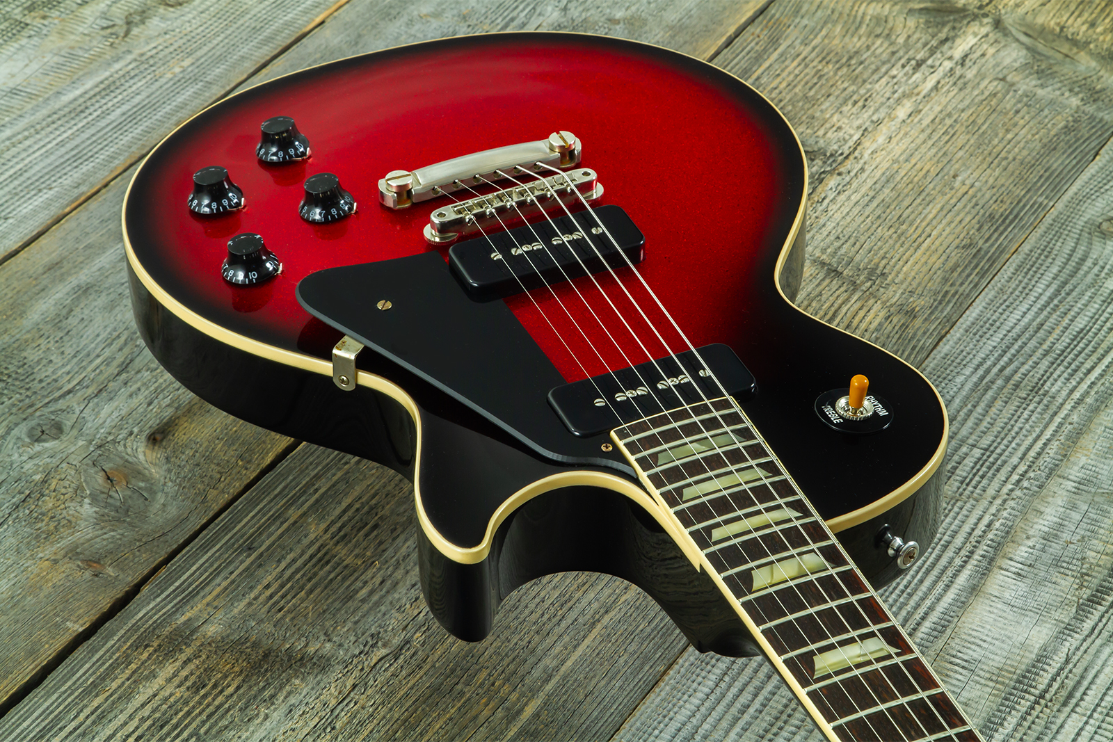 Gibson Custom Shop Les Paul Standard 1956 2p90 Ht Rw #65457 - Red Sparkle Burst - Single cut electric guitar - Variation 2