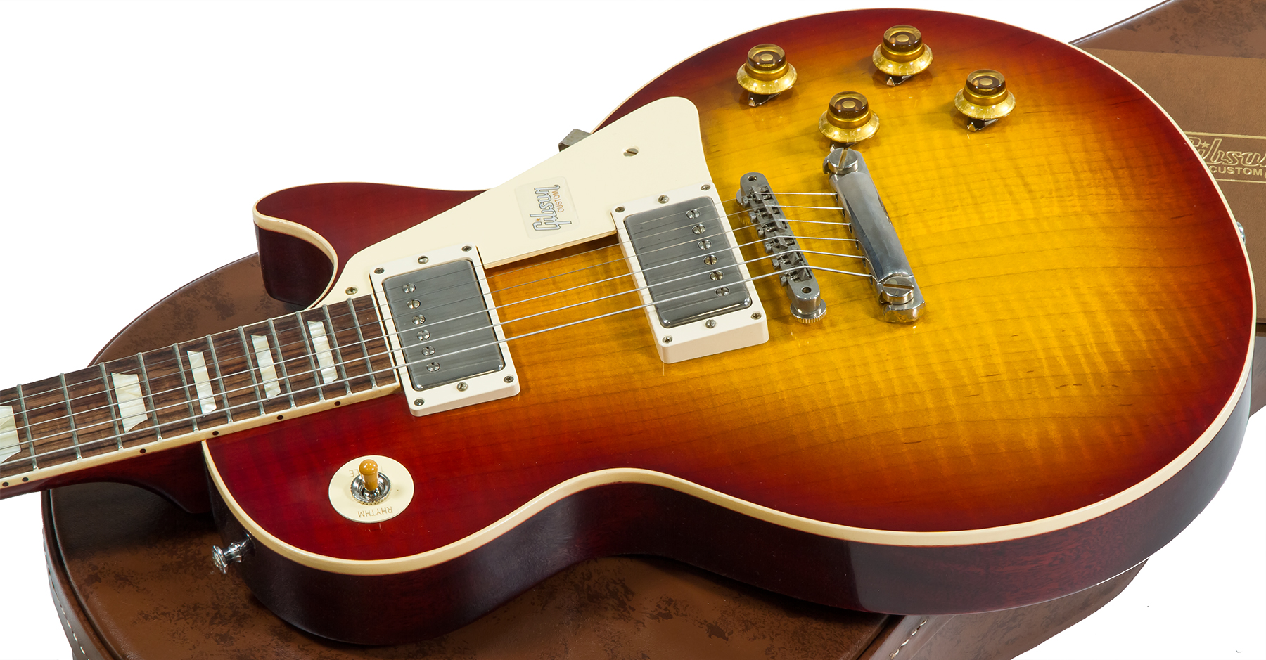 Gibson Custom Shop Les Paul Standard 1958 Reissue 2019 2h Ht Rw #89782 - Vos Washed Cherry Sunburst - Single cut electric guitar - Variation 1