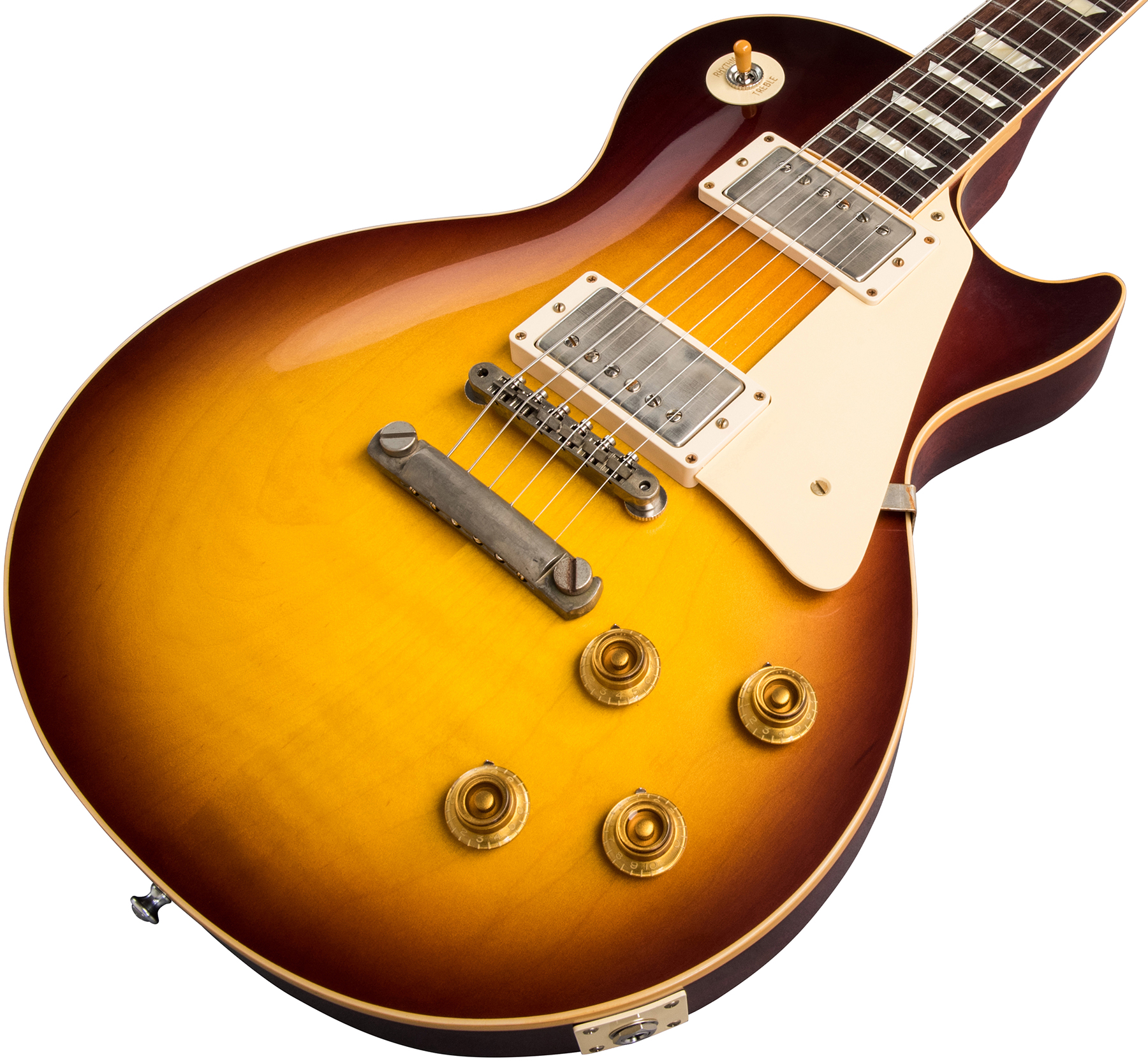 Gibson Custom Shop Les Paul Standard 1958 Reissue 2019 2h Ht Rw - Vos Bourbon Burst - Single cut electric guitar - Variation 3