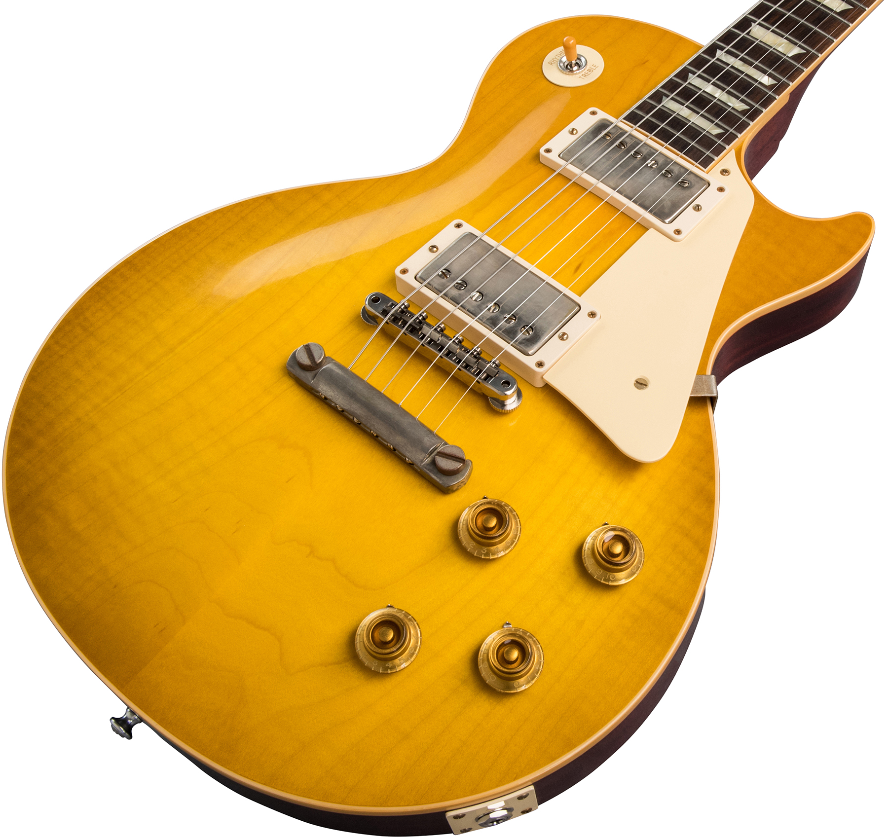 Gibson Custom Shop Les Paul Standard 1958 Reissue 2019 2h Ht Rw - Vos Lemon Burst - Single cut electric guitar - Variation 3