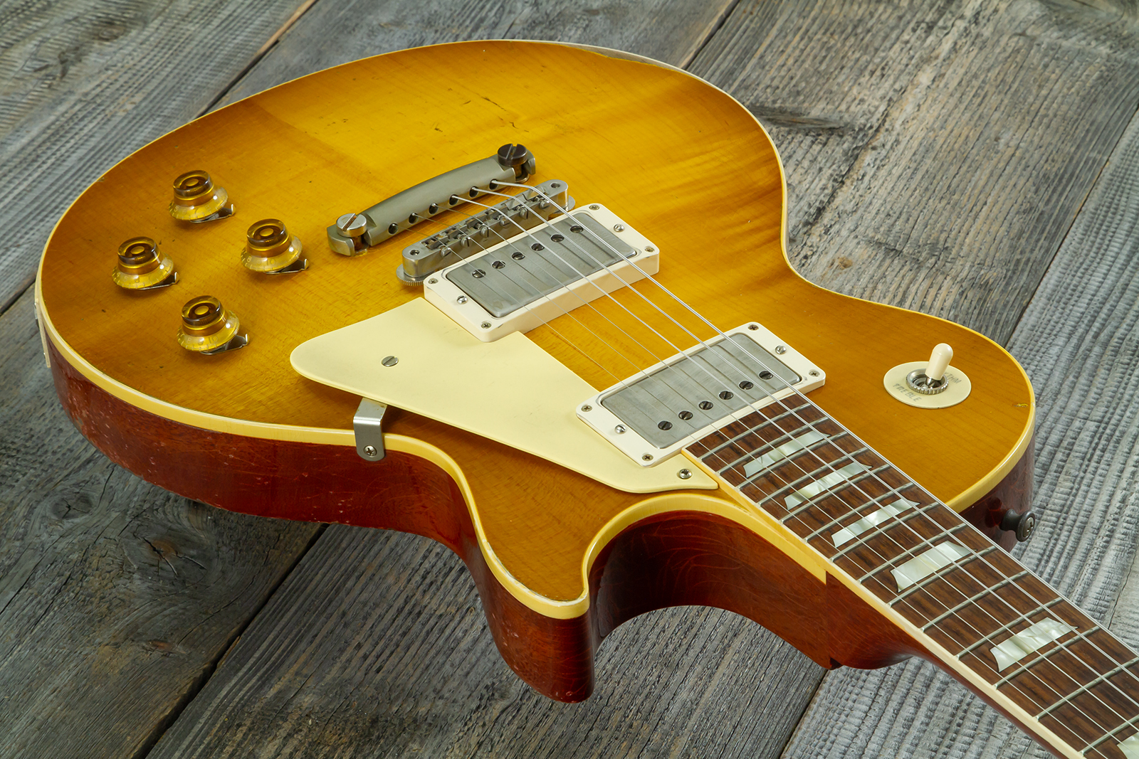 Gibson Custom Shop Les Paul Standard 1958 Reissue 2h Ht Rw #83205 - Murphy Lab Heavy Aged Lemon Burst - Single cut electric guitar - Variation 3