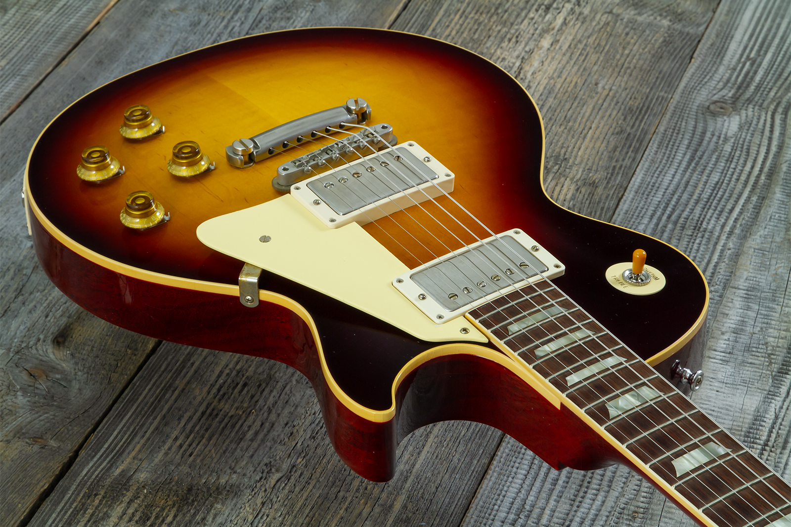 Gibson Custom Shop Les Paul Standard 1958 Reissue 2h Th Rw #831395 - Murphy Lab Ultra Light Aged Bourbon Burst - Single cut electric guitar - Variatio