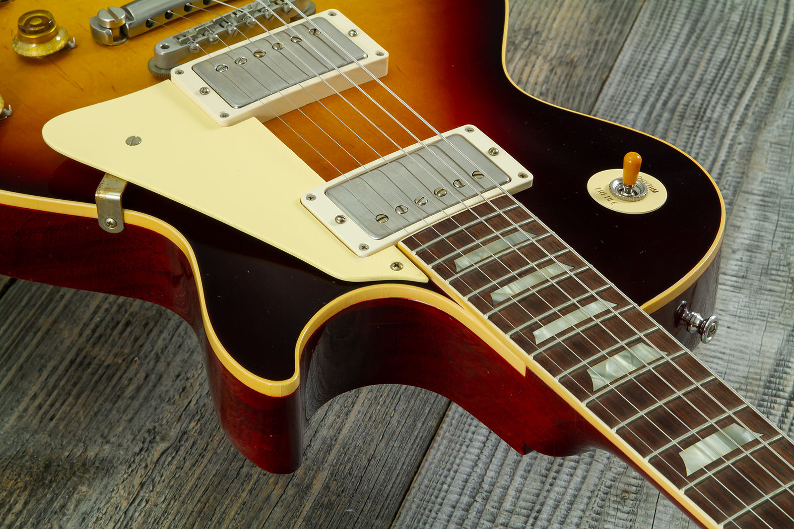 Gibson Custom Shop Les Paul Standard 1958 Reissue 2h Th Rw #831395 - Murphy Lab Ultra Light Aged Bourbon Burst - Single cut electric guitar - Variatio