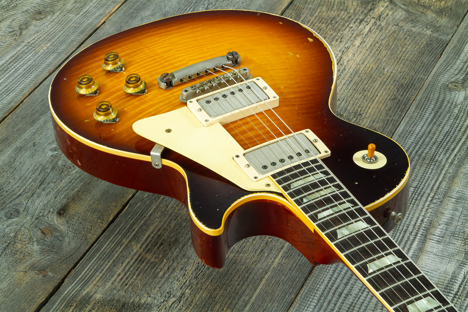 Gibson Custom Shop Les Paul Standard 1959 2h Ht Rw #961232 - Murphy Lab Aged Tobacco Sunburst - Single cut electric guitar - Variation 2
