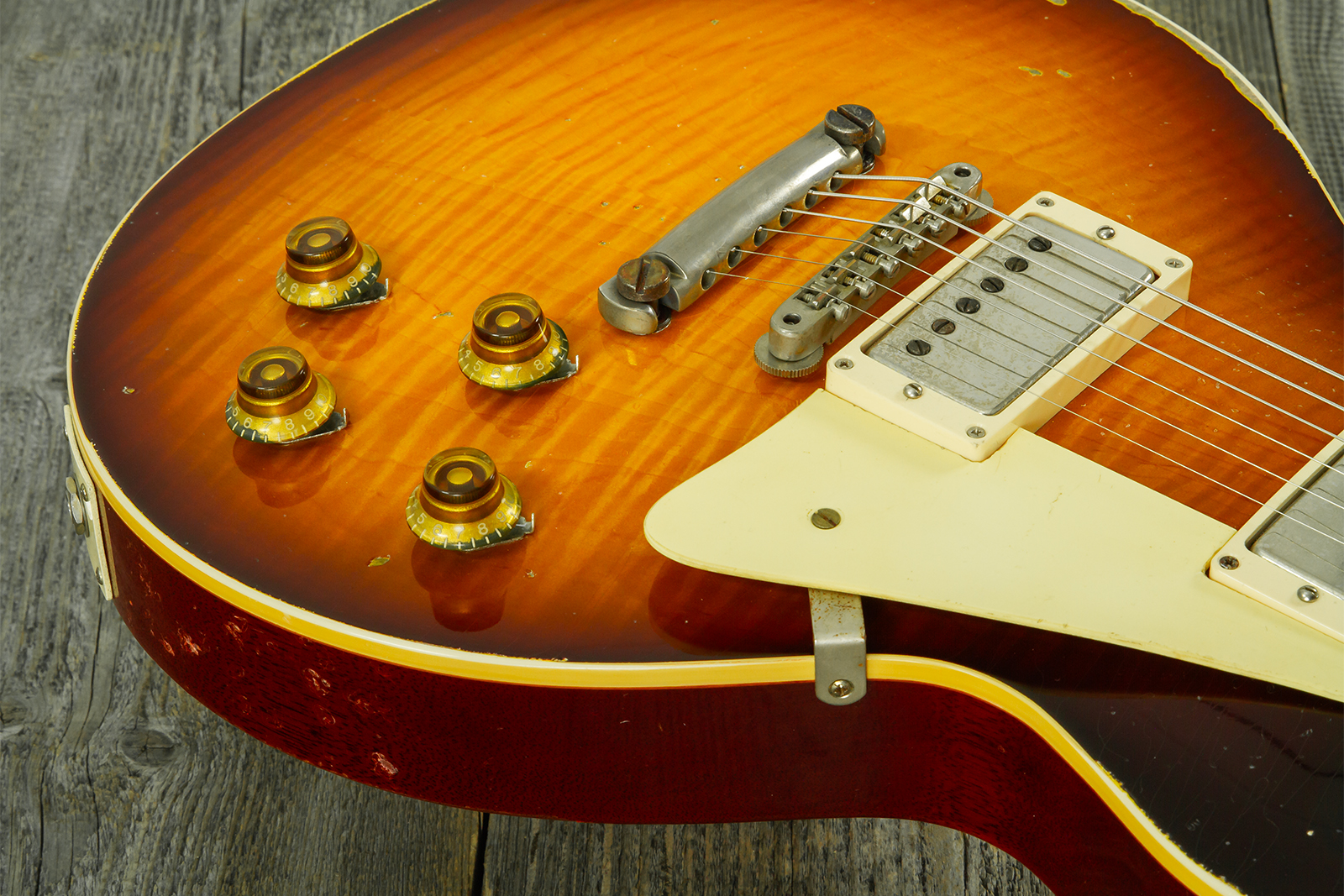 Gibson Custom Shop Les Paul Standard 1959 2h Ht Rw #961232 - Murphy Lab Aged Tobacco Sunburst - Single cut electric guitar - Variation 4