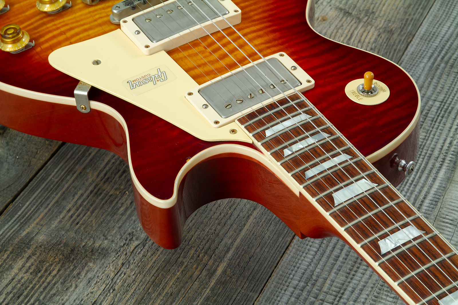 Gibson Custom Shop Les Paul Standard 1959 2h Ht Rw #982048 - Vos Vintage Cherry Sunburst - Single cut electric guitar - Variation 4