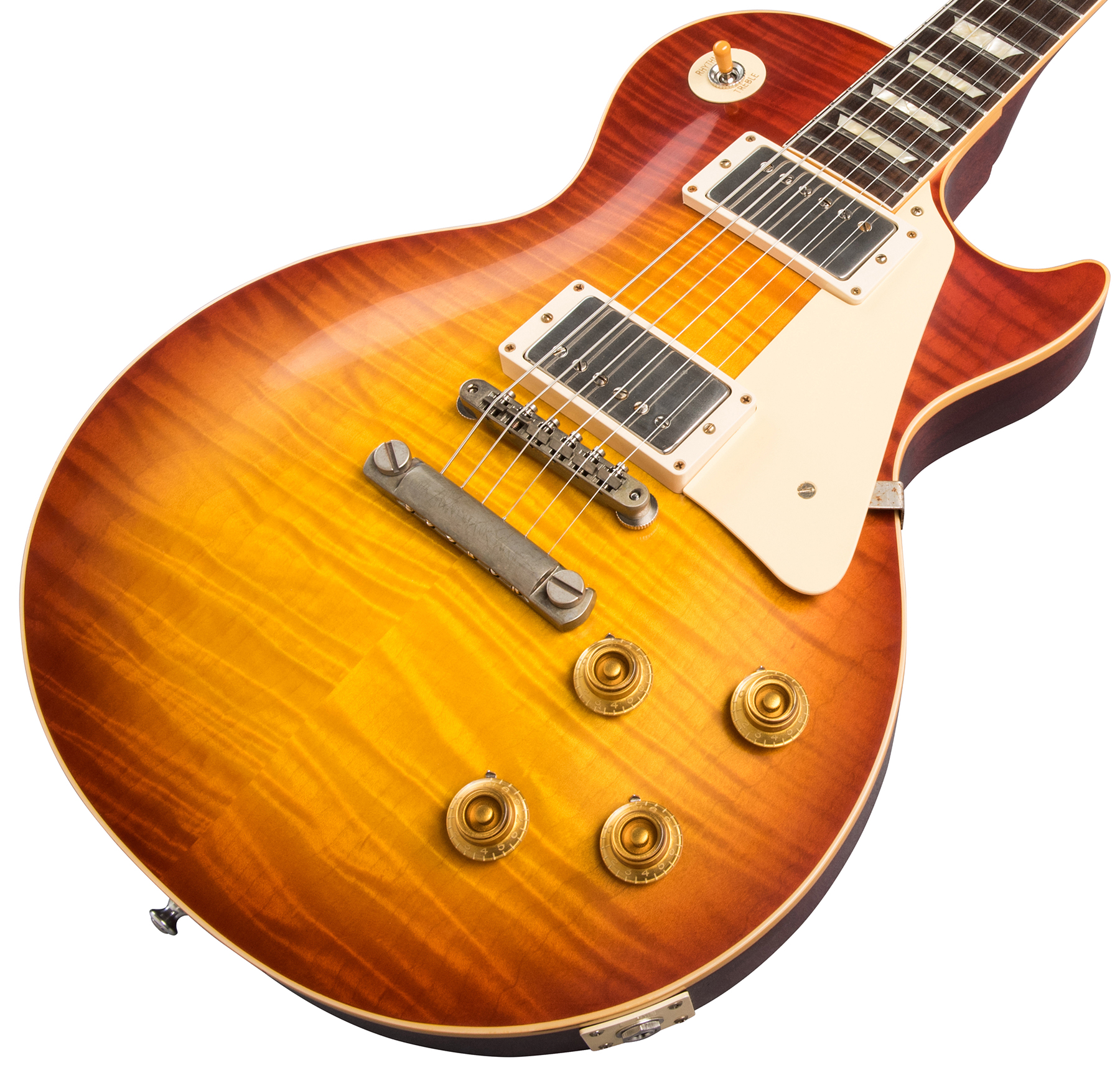 Gibson Custom Shop Les Paul Standard 1959 60th Anniversary Bolivian Rw - Vos Sunrise Teaburst - Single cut electric guitar - Variation 3