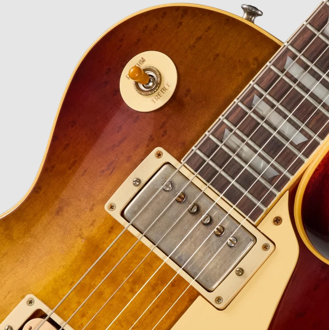 Gibson Custom Shop Les Paul Standard 1959 Birdseye Maple Le Ltd 2h Ht Rw - Murphy Lab Light Aged Peach Tea Burst - Single cut electric guitar - Variat