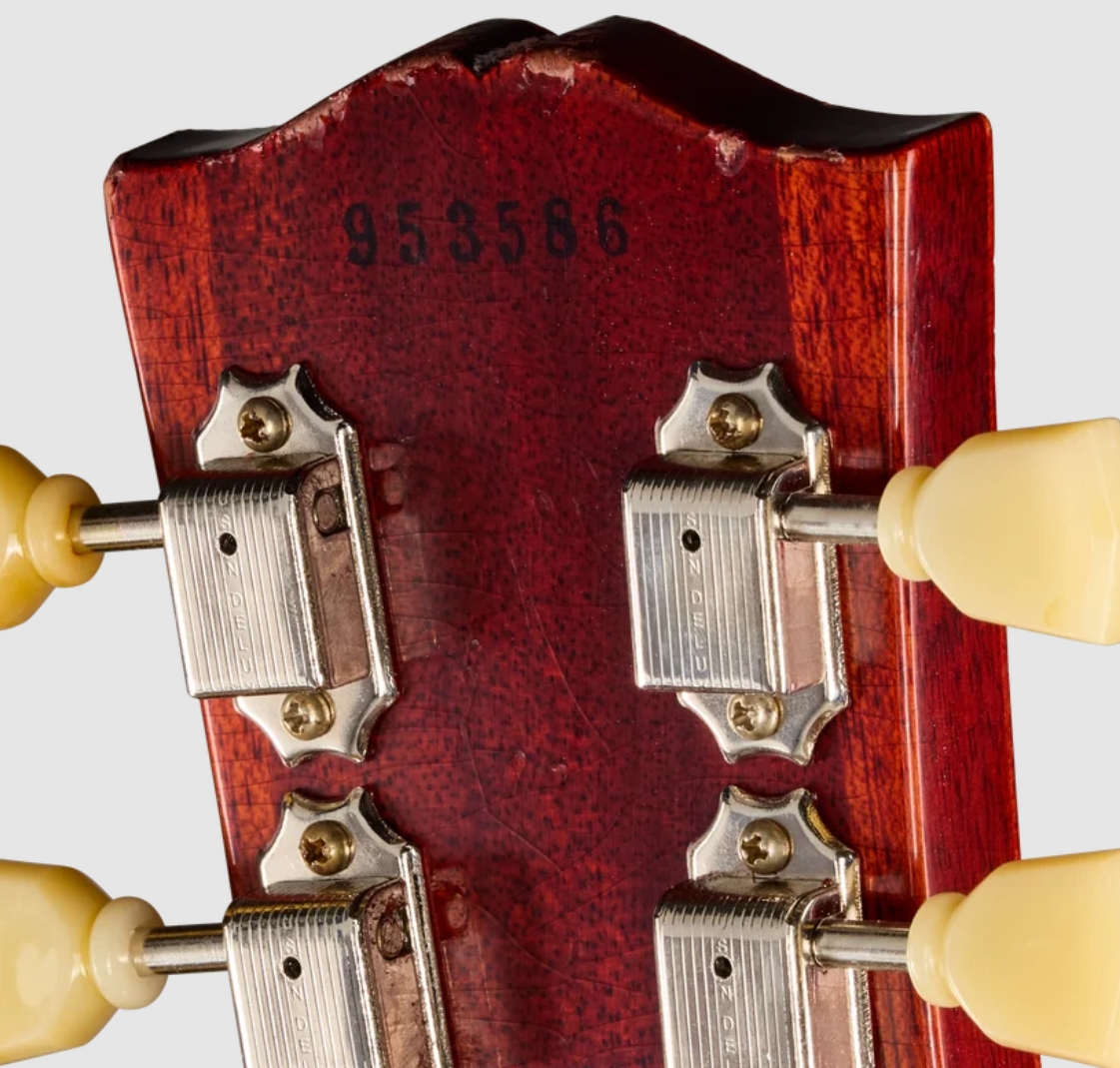 Gibson Custom Shop Les Paul Standard 1959 Birdseye Maple Le Ltd 2h Ht Rw - Murphy Lab Light Aged Peach Tea Burst - Single cut electric guitar - Variat