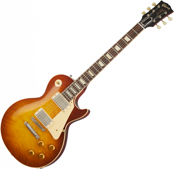 Solid body electric guitar Gibson Custom Shop 1959 Les Paul Standard Reissue 2020 - Gloss iced tea burst
