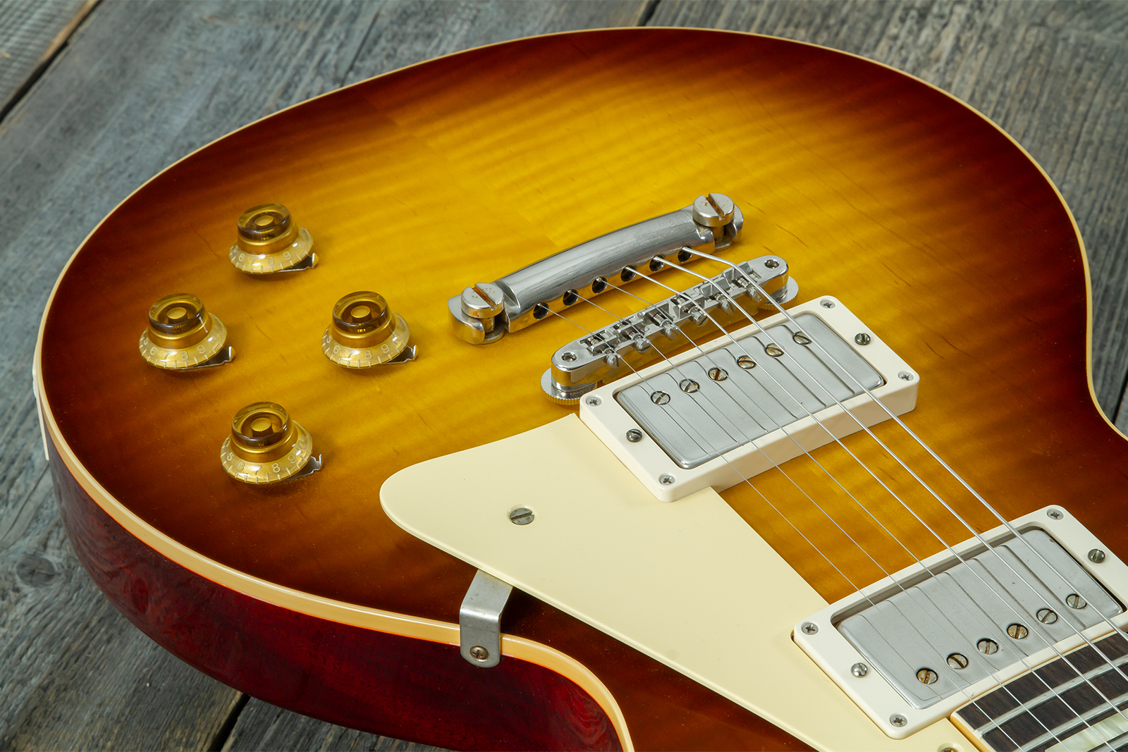 Gibson Custom Shop Les Paul Standard 1959 Reissue 2h Ht Rw #951086 - Vos Iced Tea Burst - Single cut electric guitar - Variation 3
