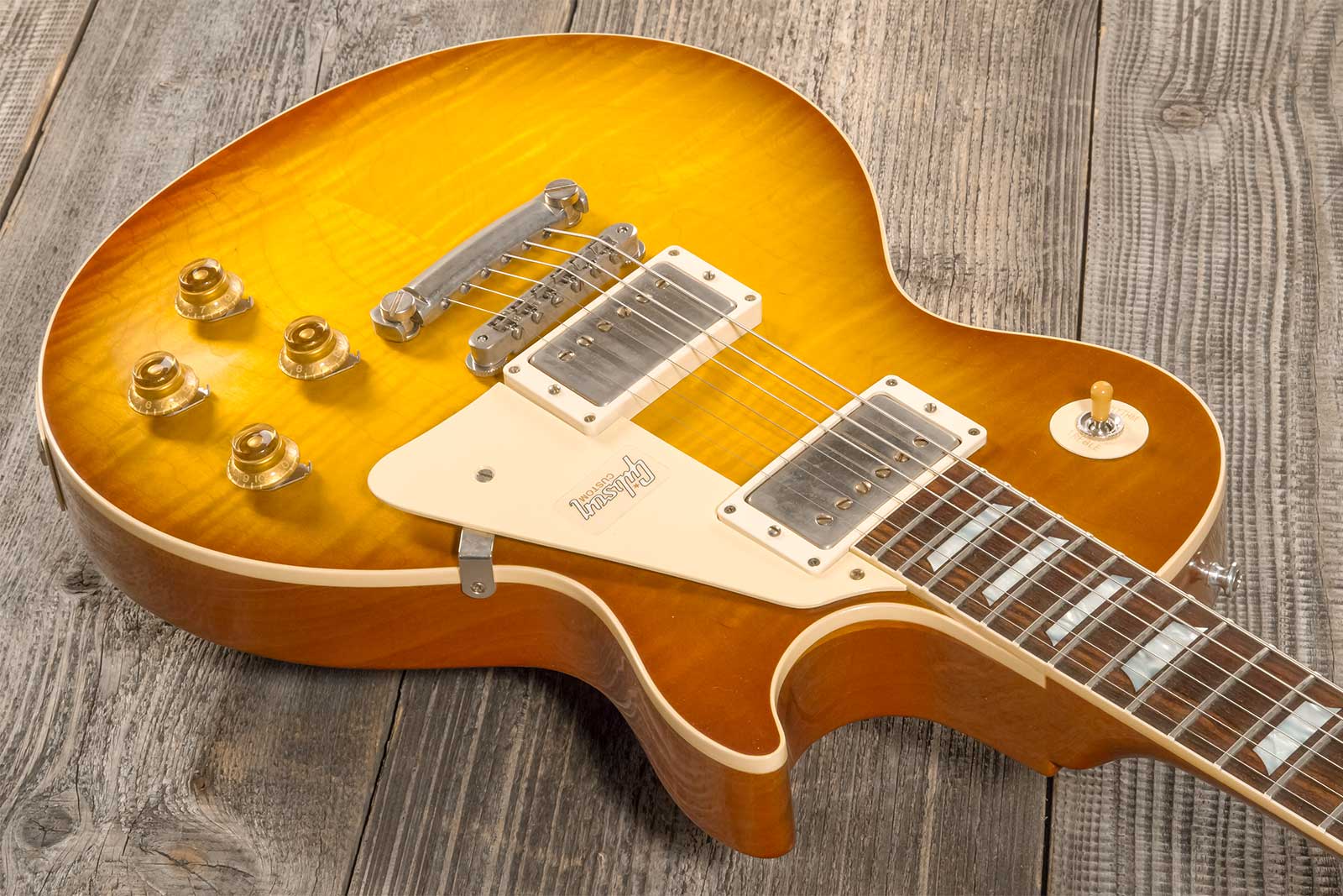 Gibson Custom Shop Les Paul Standard 1959 Reissue 2h Ht Rw #992408 - Vos Royal Teaburst - Single cut electric guitar - Variation 4