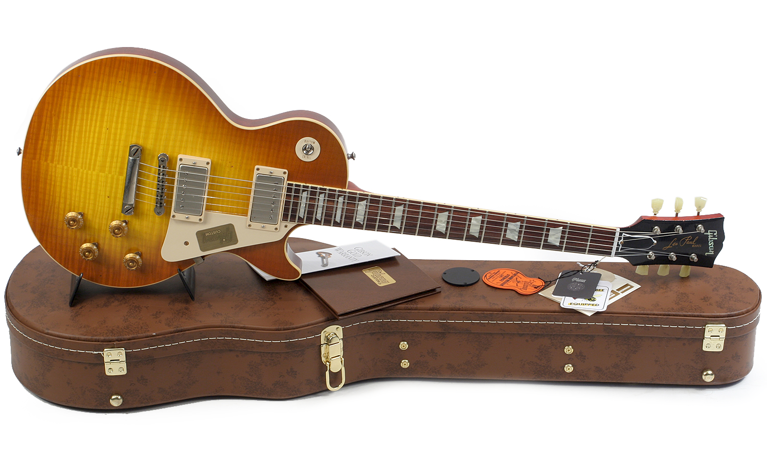 Gibson Custom Shop M2m Les Paul Standard 1959 Reissue 2h Ht Rw #942988 - Aged Iced Tea - Single cut electric guitar - Variation 1