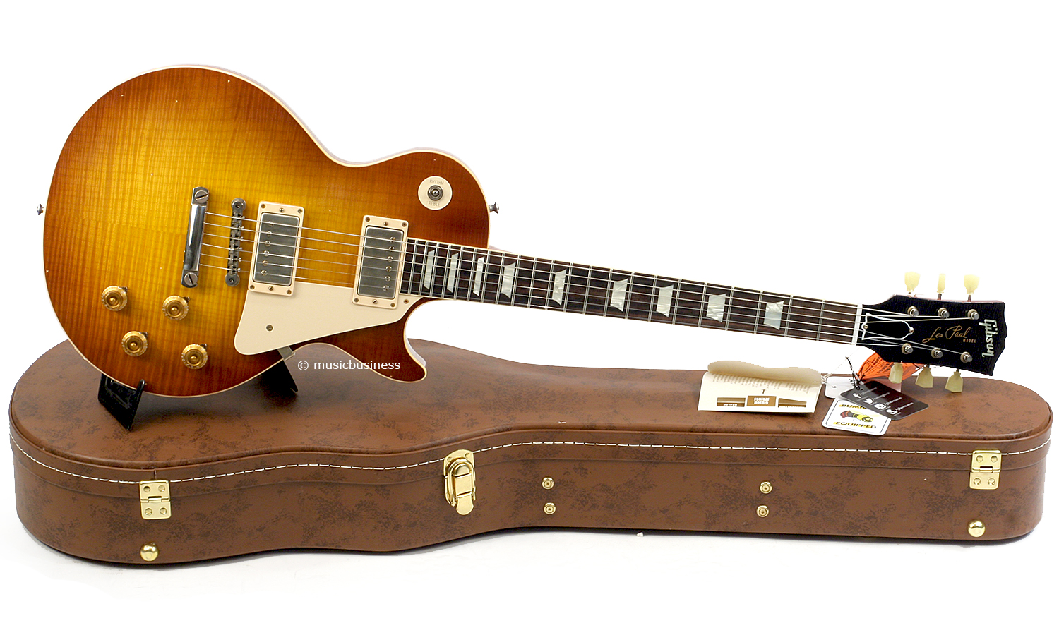 Gibson Custom Shop M2m Les Paul Standard 1959 Reissue 2h Ht Rw #943170 - Lightly Aged Iced Tea - Single cut electric guitar - Variation 1
